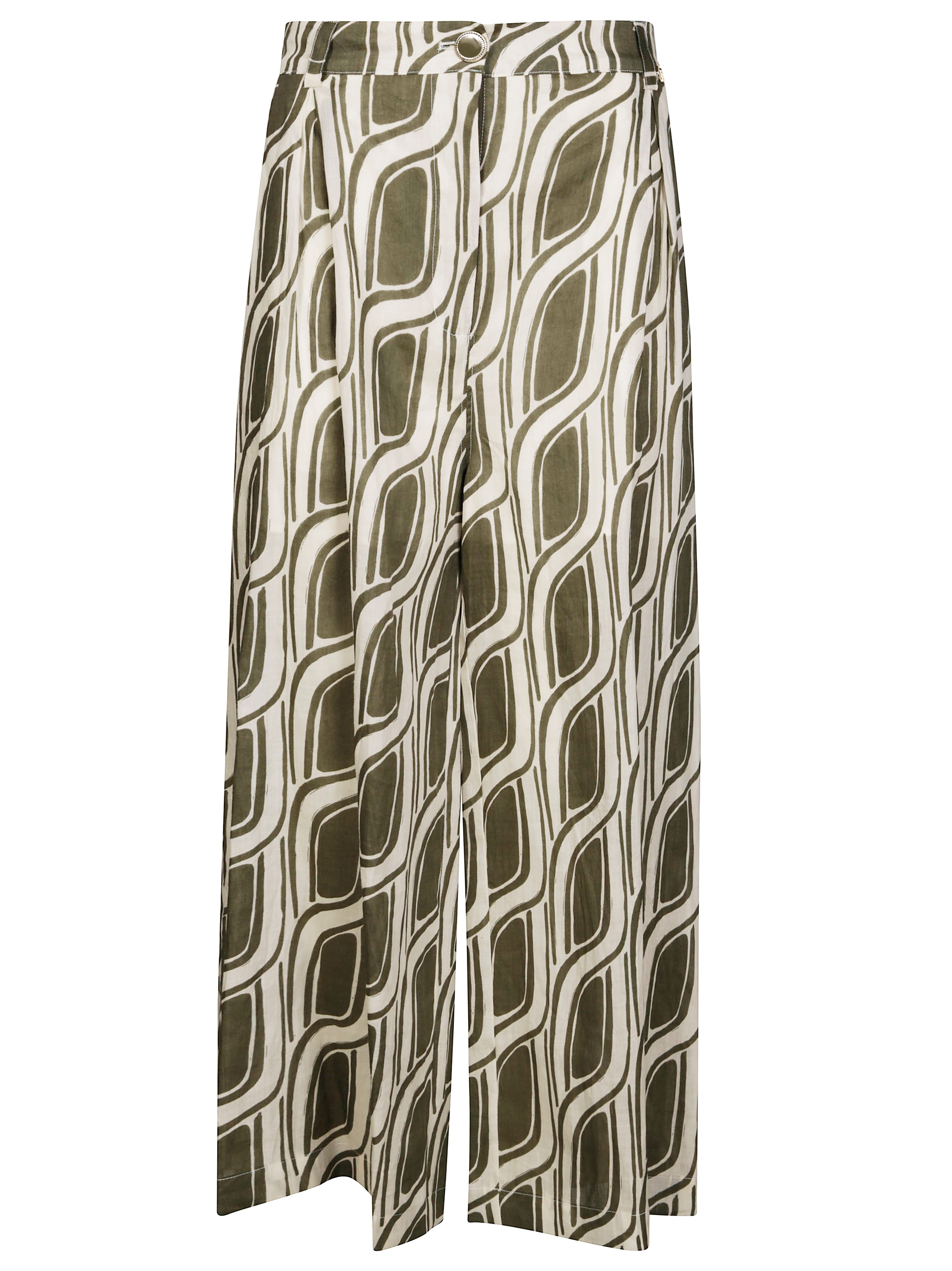 Liujo Pantalone  Stampe Geometriche In Green