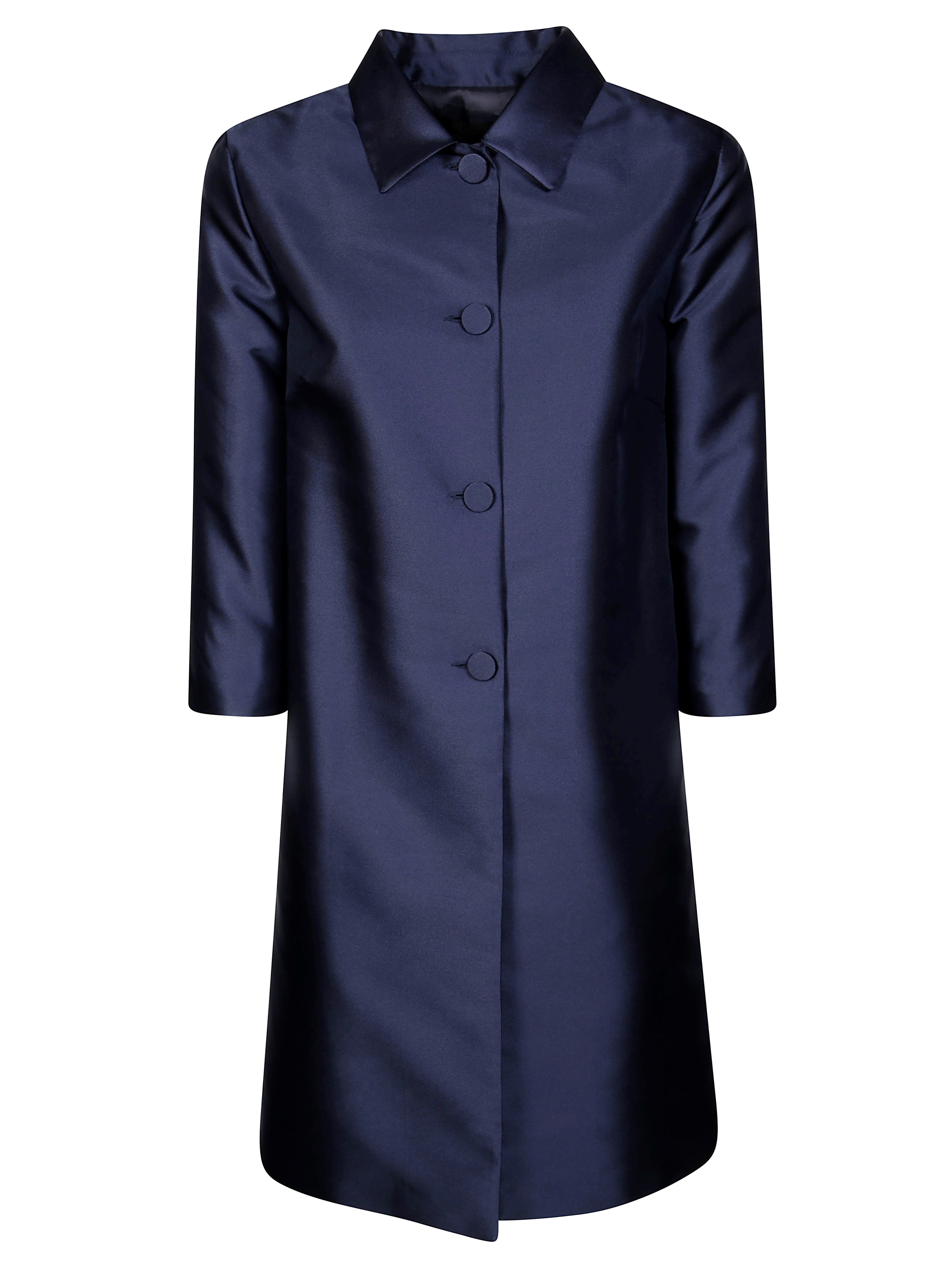 Fit F.it Lighweight Single Breasted Coat In Blue