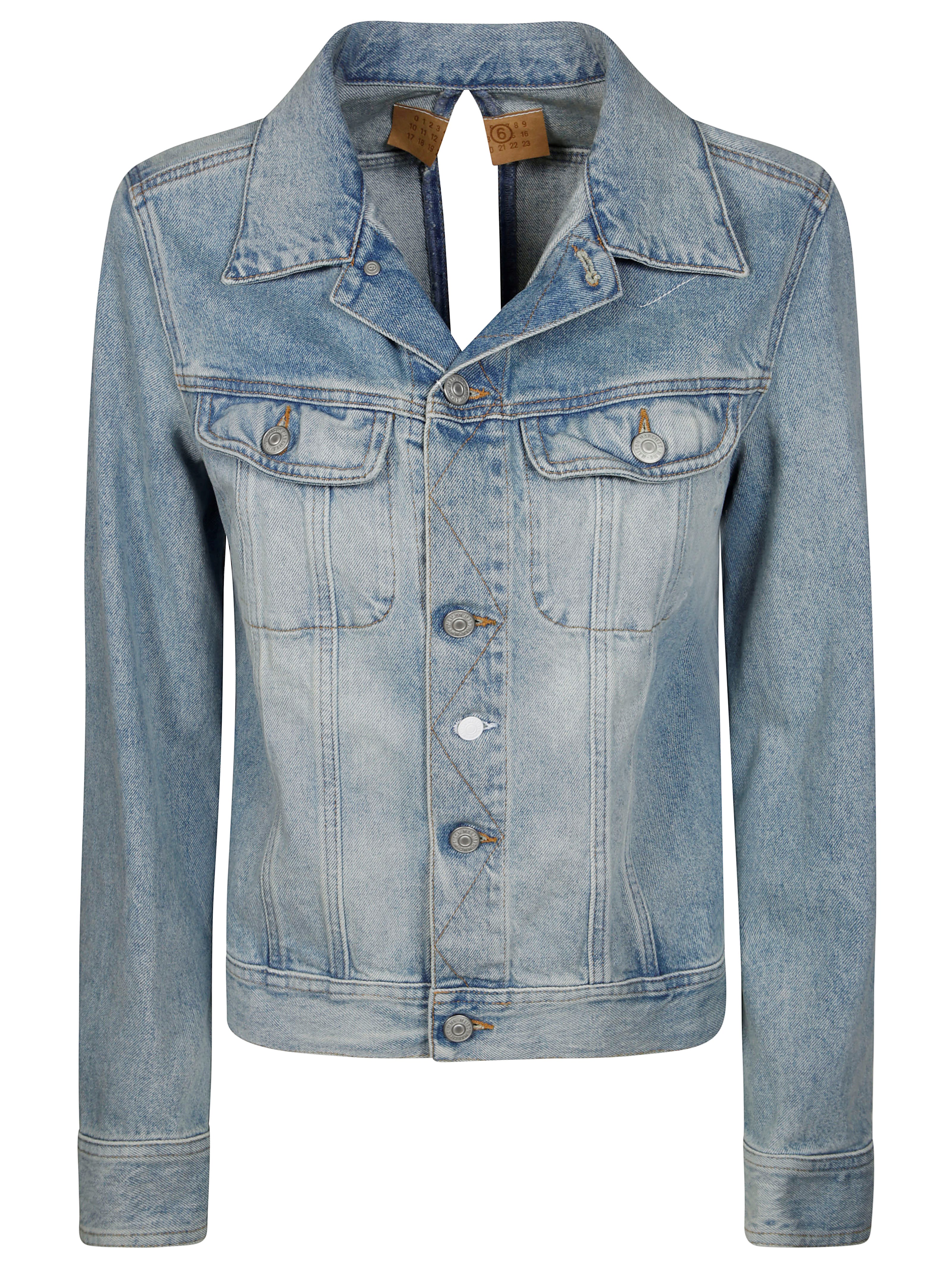 Mm6 Maison Margiela Mm6 By Maison Margiela Denim Jacket With Button Closure In Blue