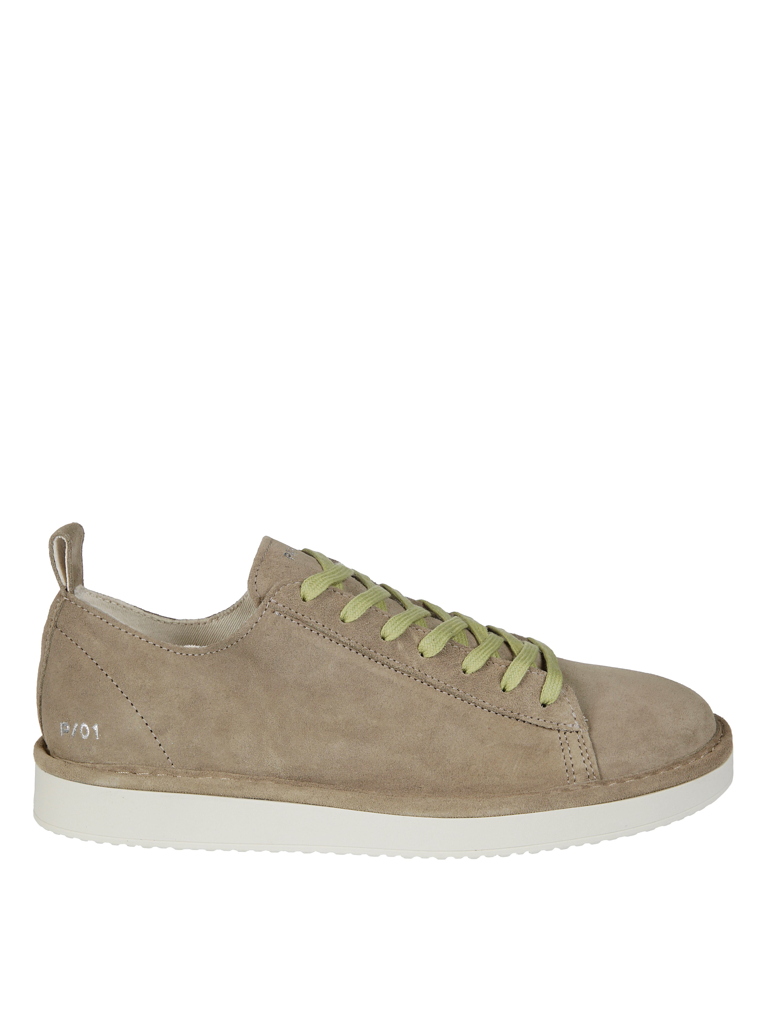 Pànchic Panchic Lace Up Shoe Suede In Green