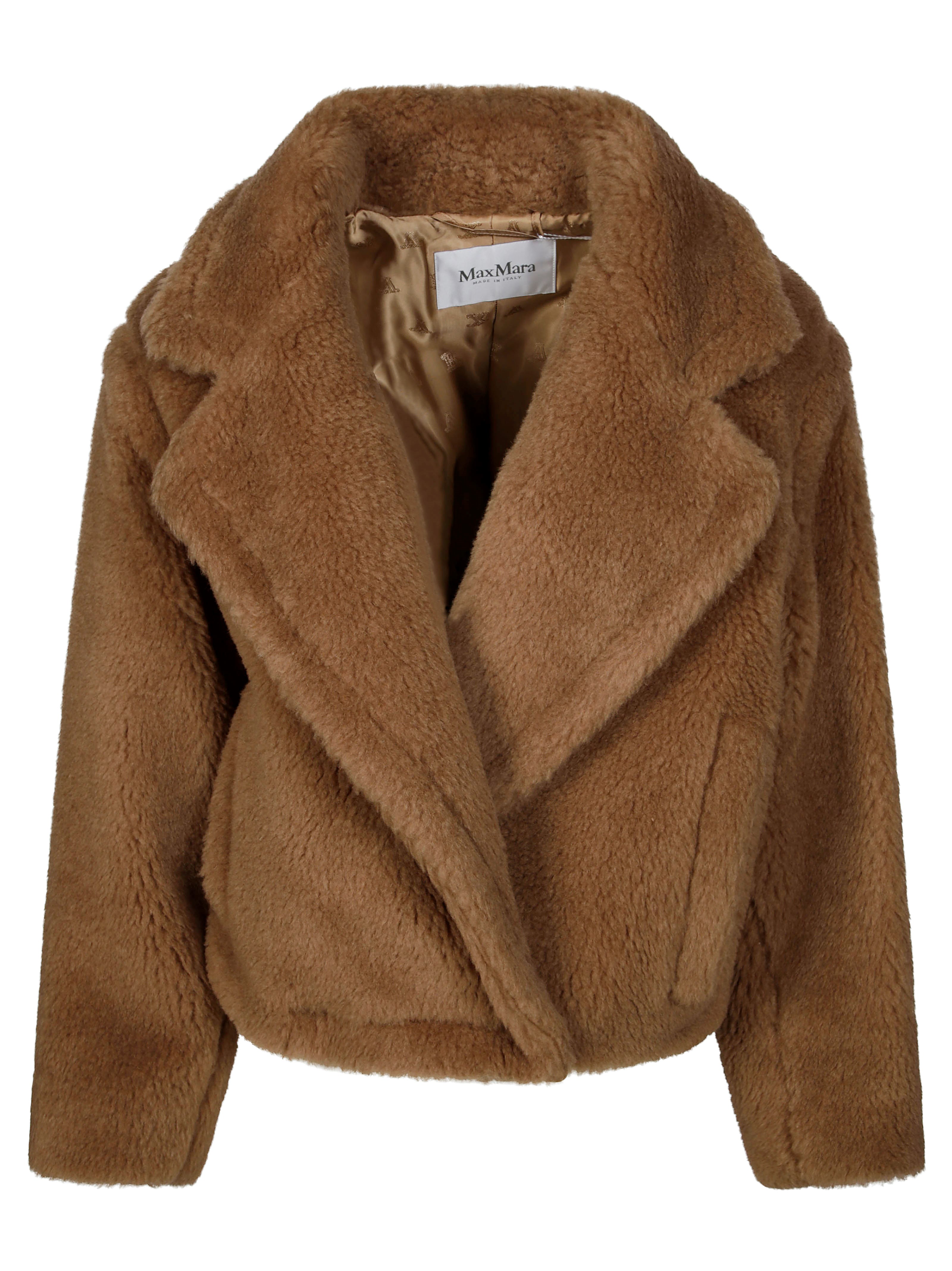 Max Mara Gardone Teddy Corto In Brown