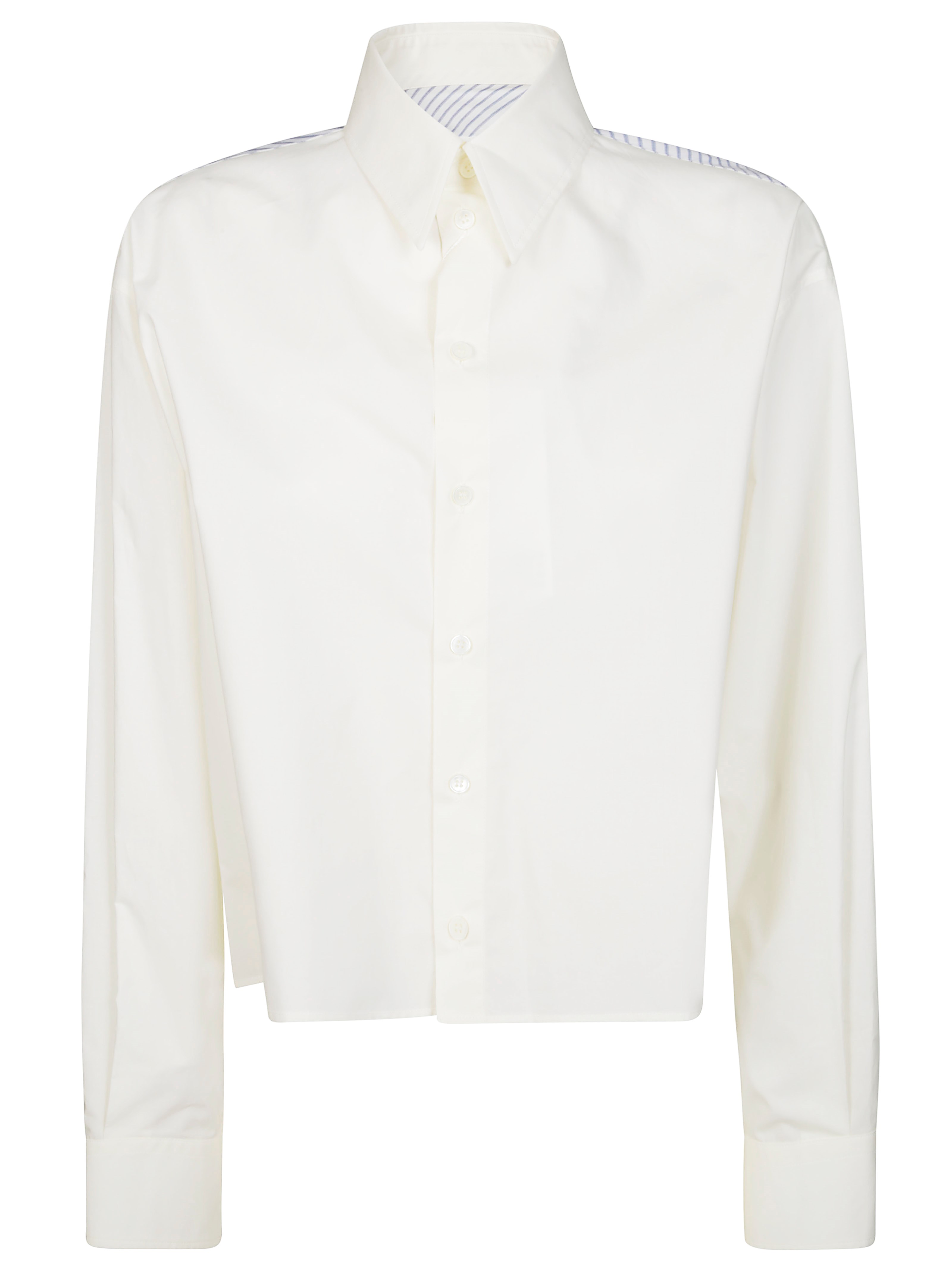 Mm6 Maison Margiela Mm6 By Maison Margiela Long Sleeve Shirt In Bianco