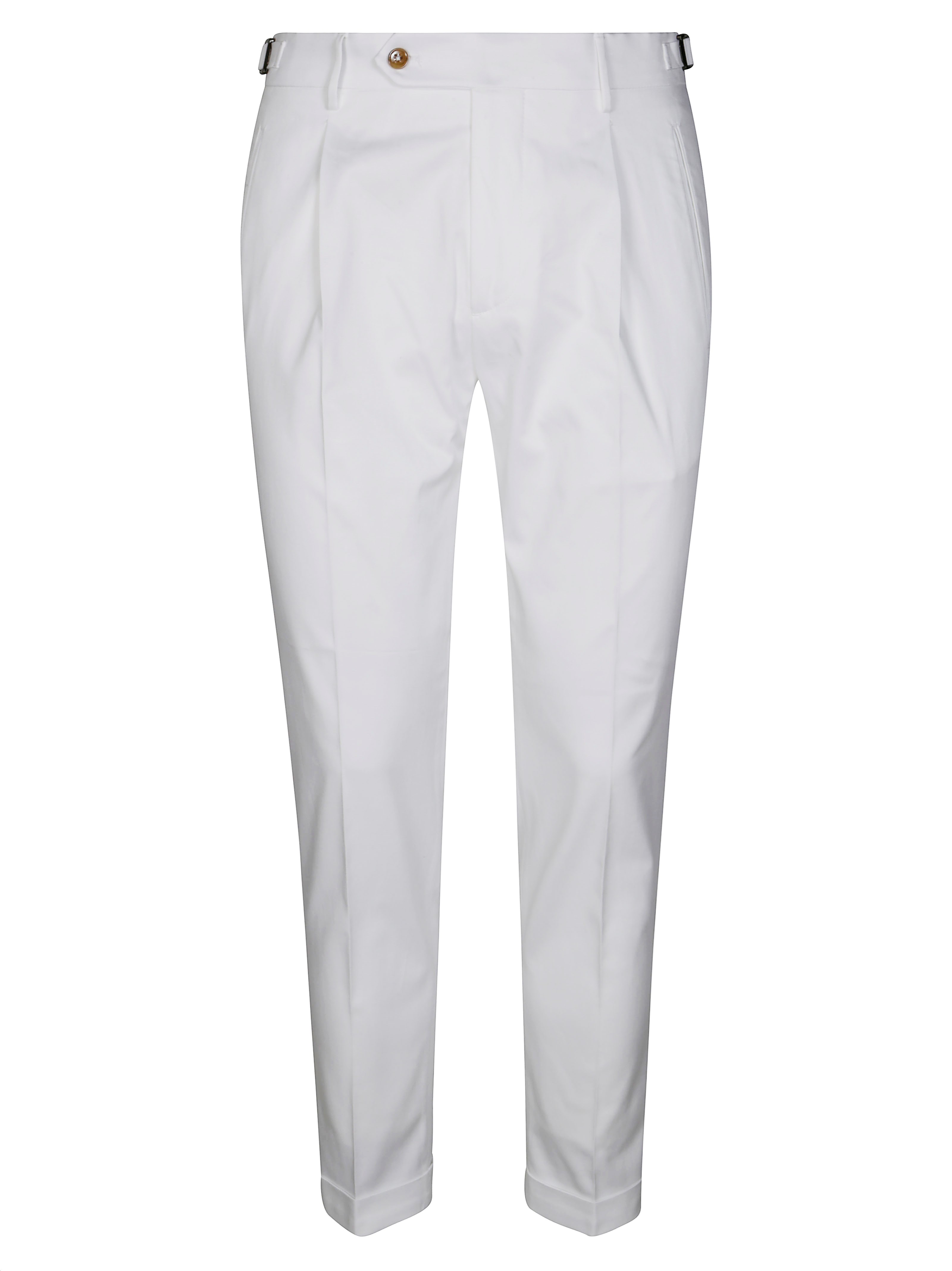 Berwich Waist-tabs Trousers In White