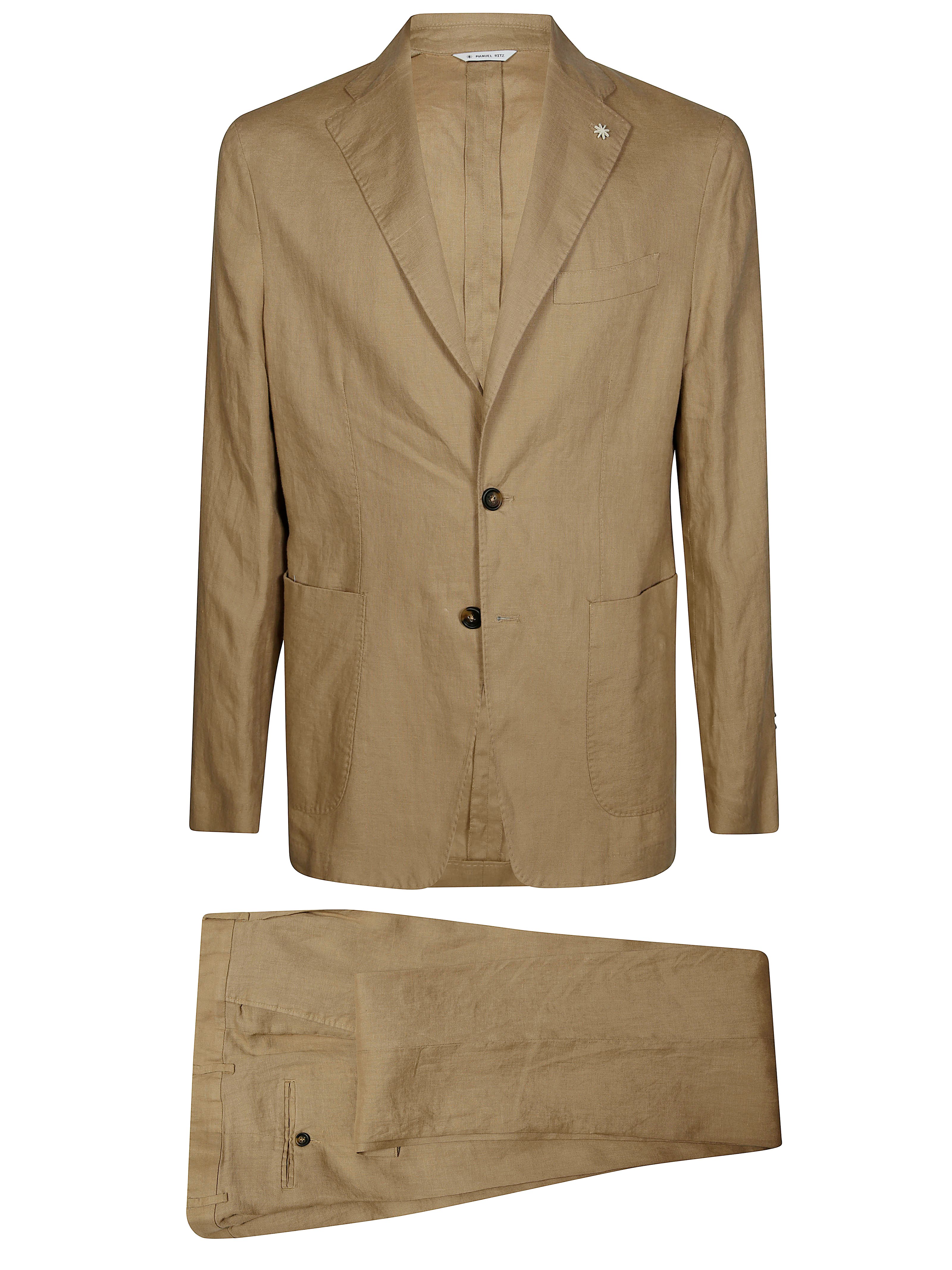 Manuel Ritz Abito 1 Pince Lino In Beige