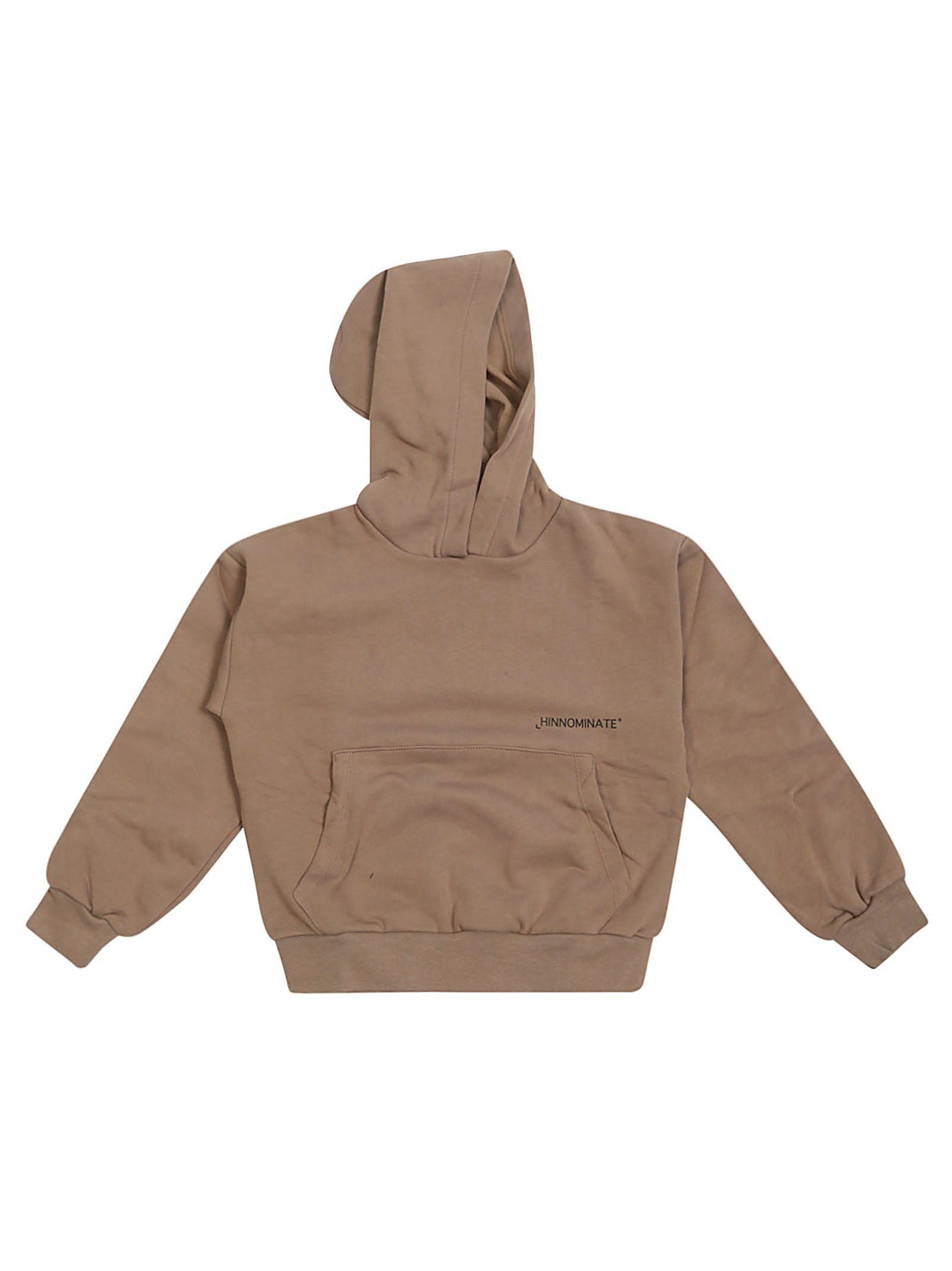 Shop Hinnominate Hoodie Crop In Grigio