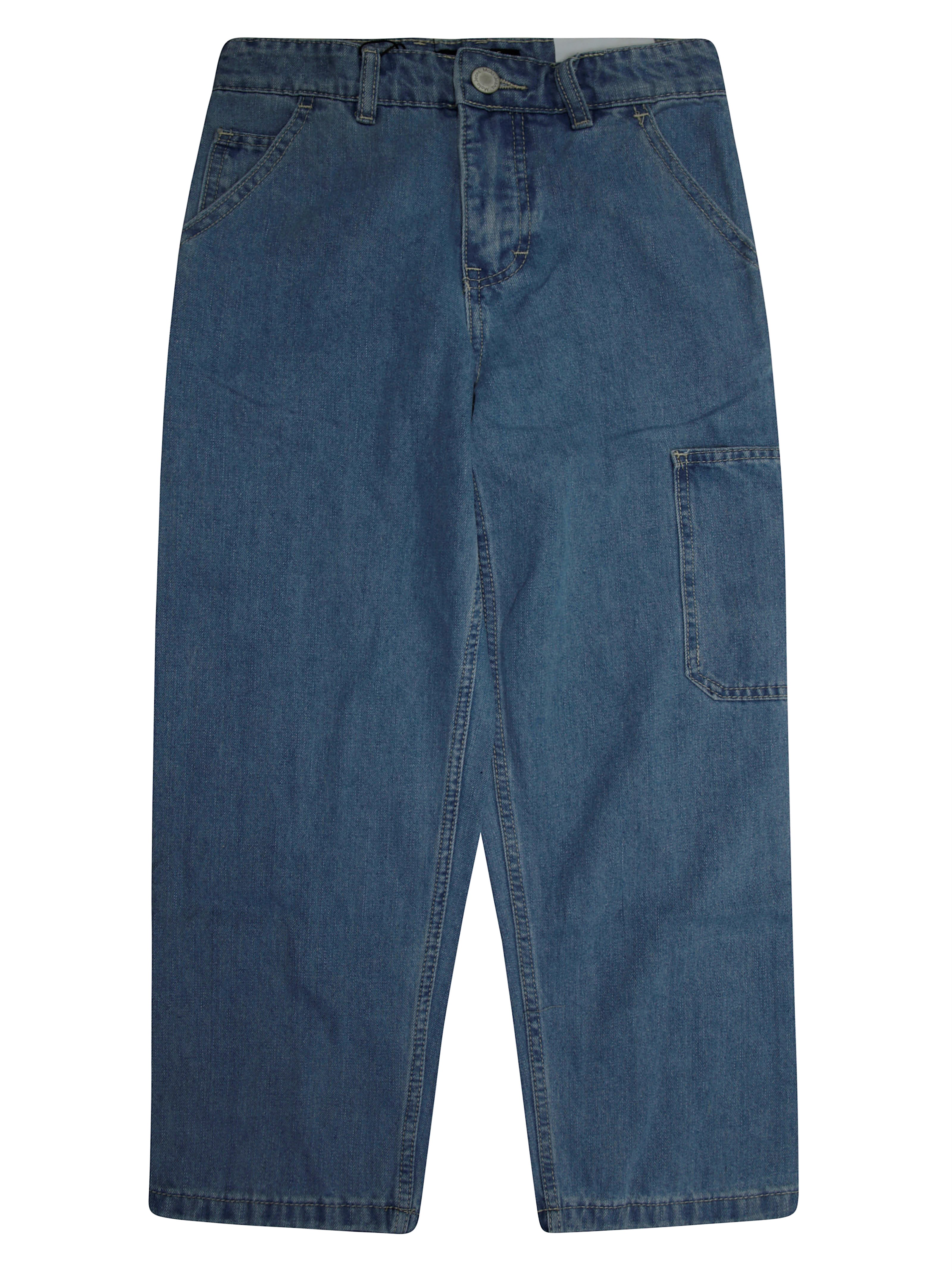 Molo Junior Jeans Largo Tascone In Light Blue