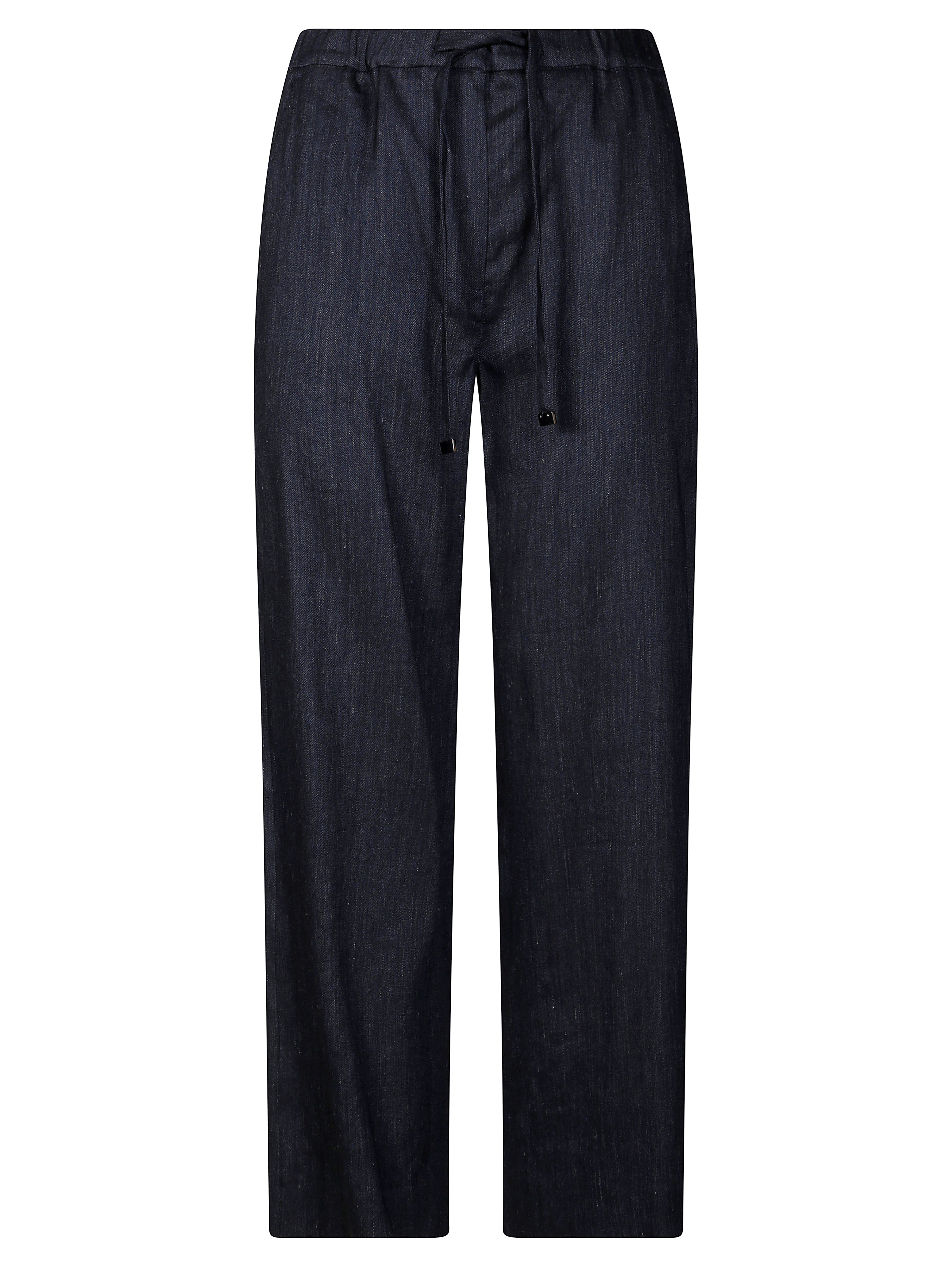 S'MAX MARA S'MAX MARA ARIS PANTALONE DENIM COULISSE LINO