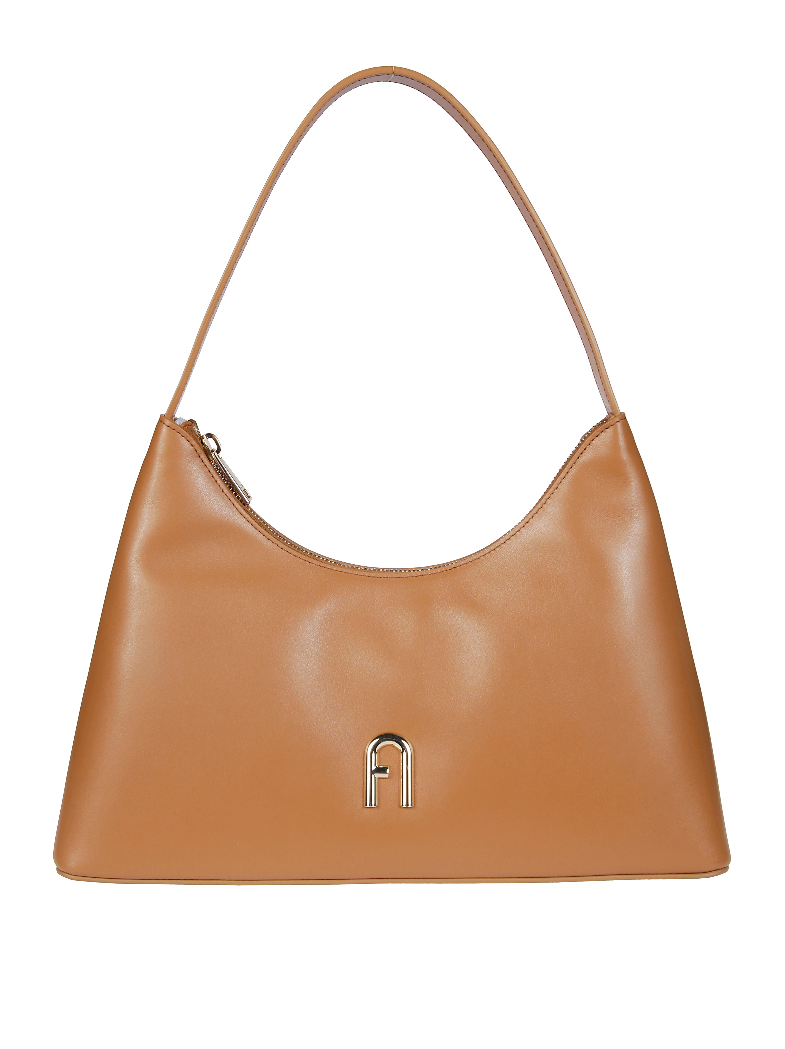 Furla Small Diamante Bag Shoulder Strap In Arancione