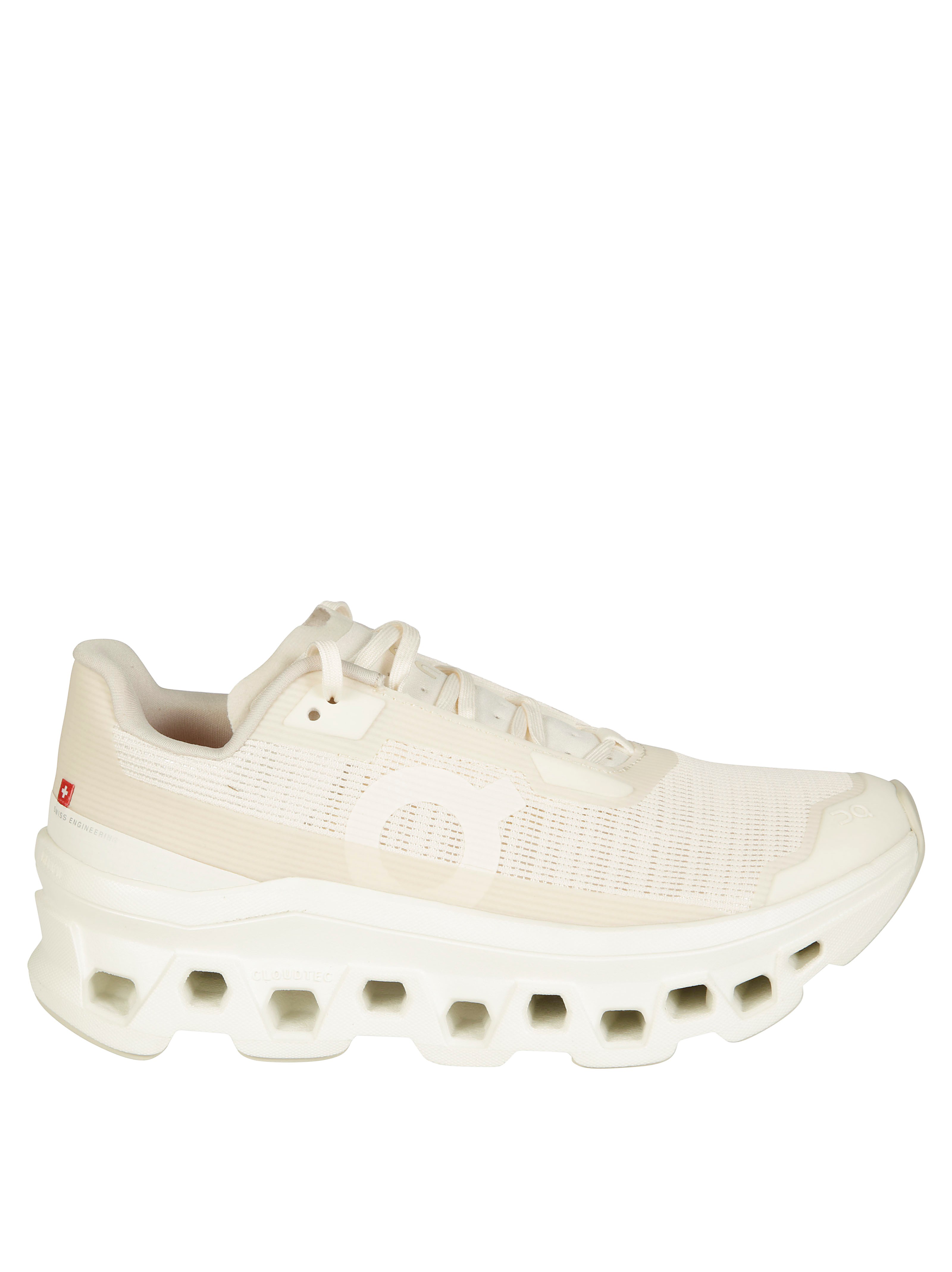 On Running Void Cloudmonster Sneakers Perforated Detailing In White