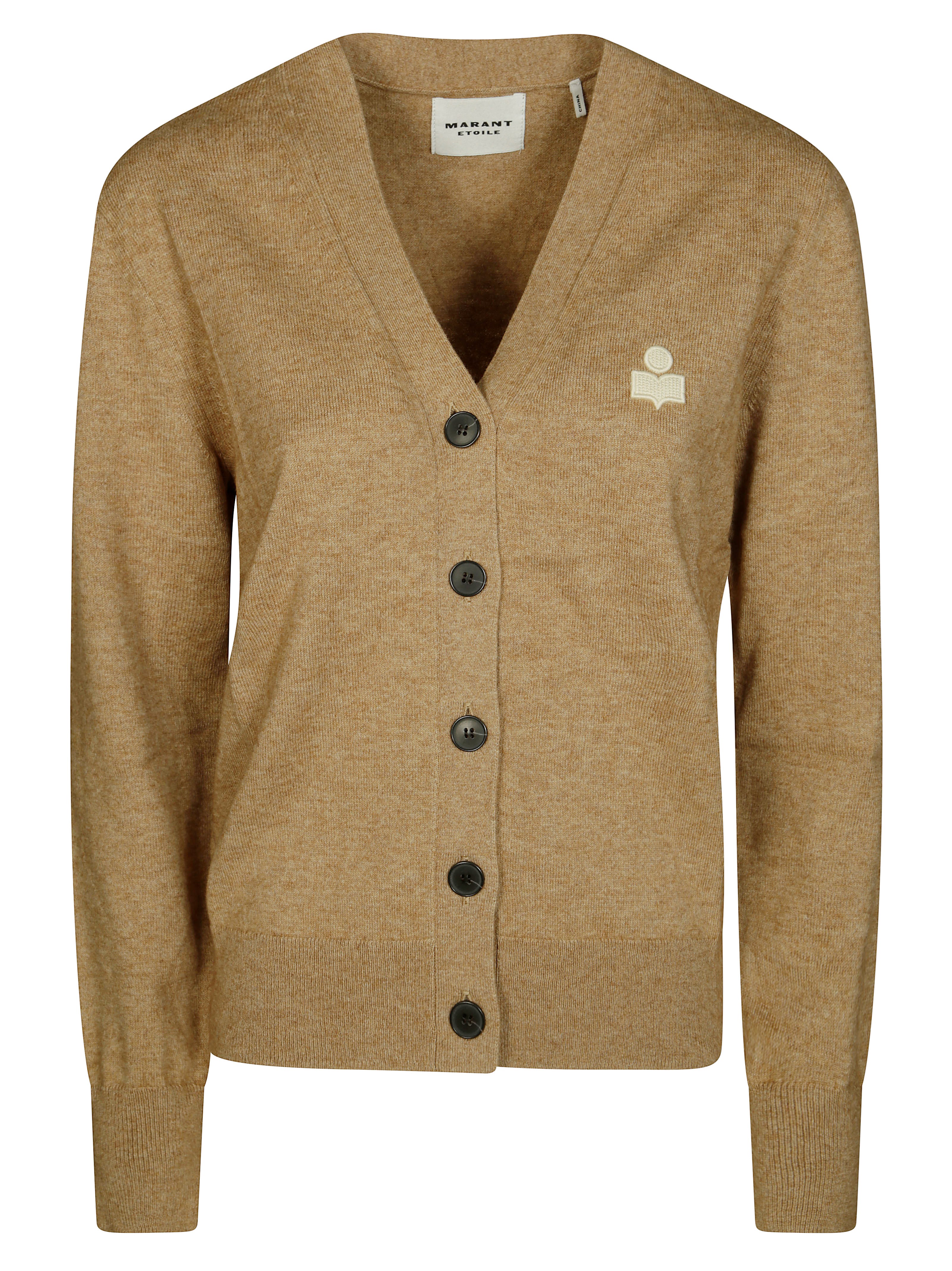Isabel Marant Étoile Karina-gz V-neck Knitwear Long Sleeves In Brown