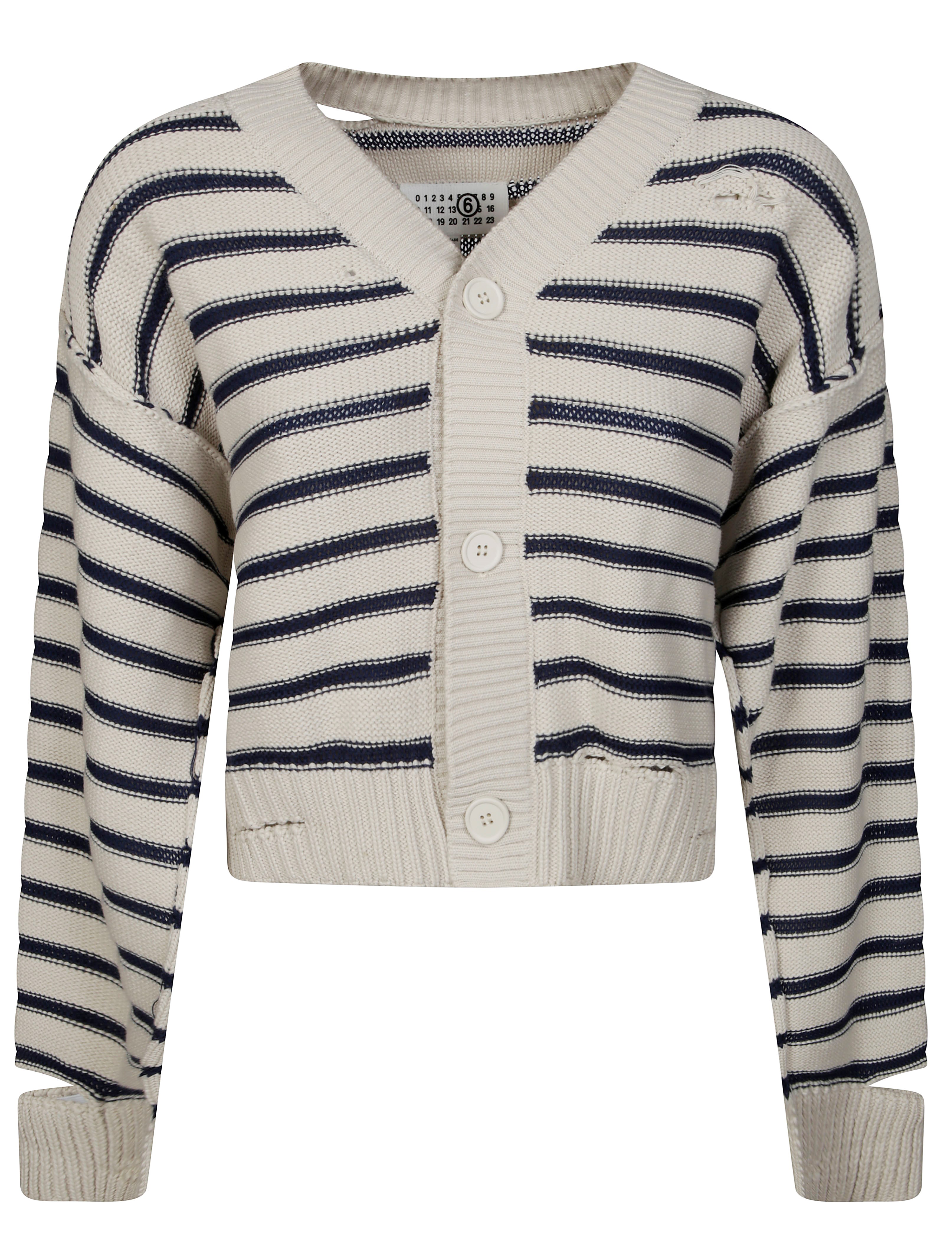 Mm6 Maison Margiela Mm6 Cardigan In Blue
