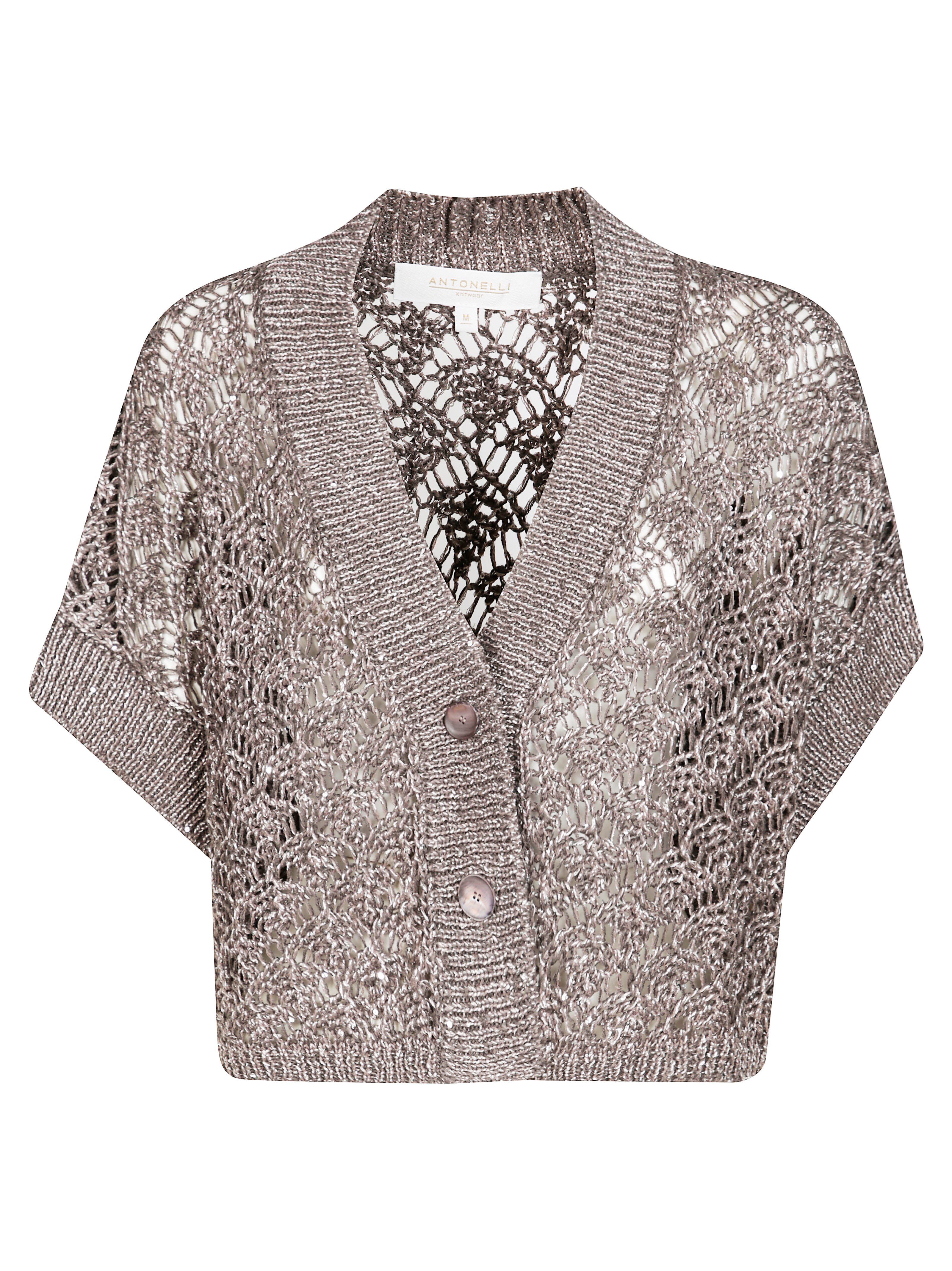 Antonelli Firenze Cardigan Mm In Brown