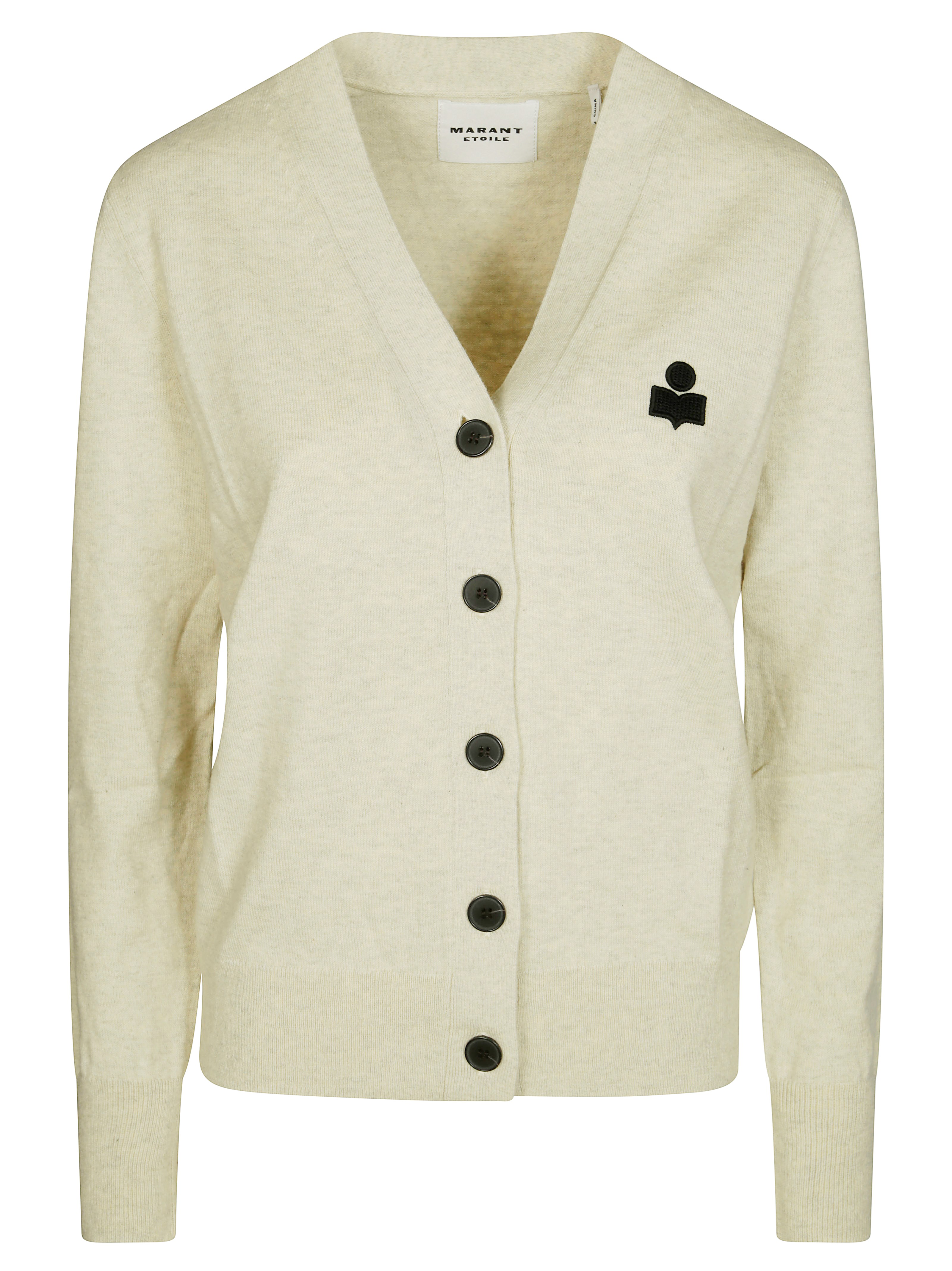 Isabel Marant Étoile V-neckline Knitwear With Ribbed Cuffs And Hem In Gray