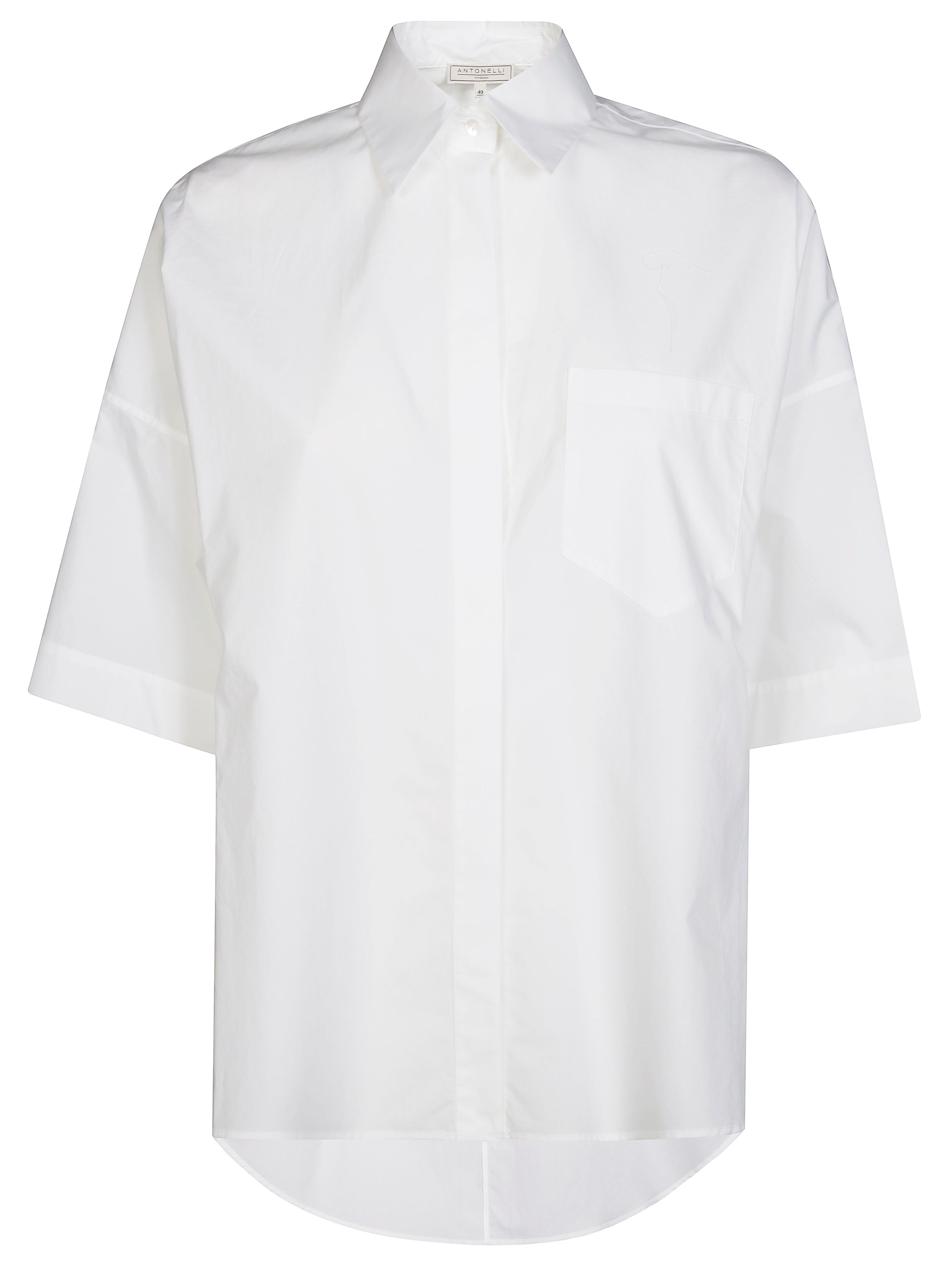 Antonelli Firenze Camicia Mm Over Spacchi In White