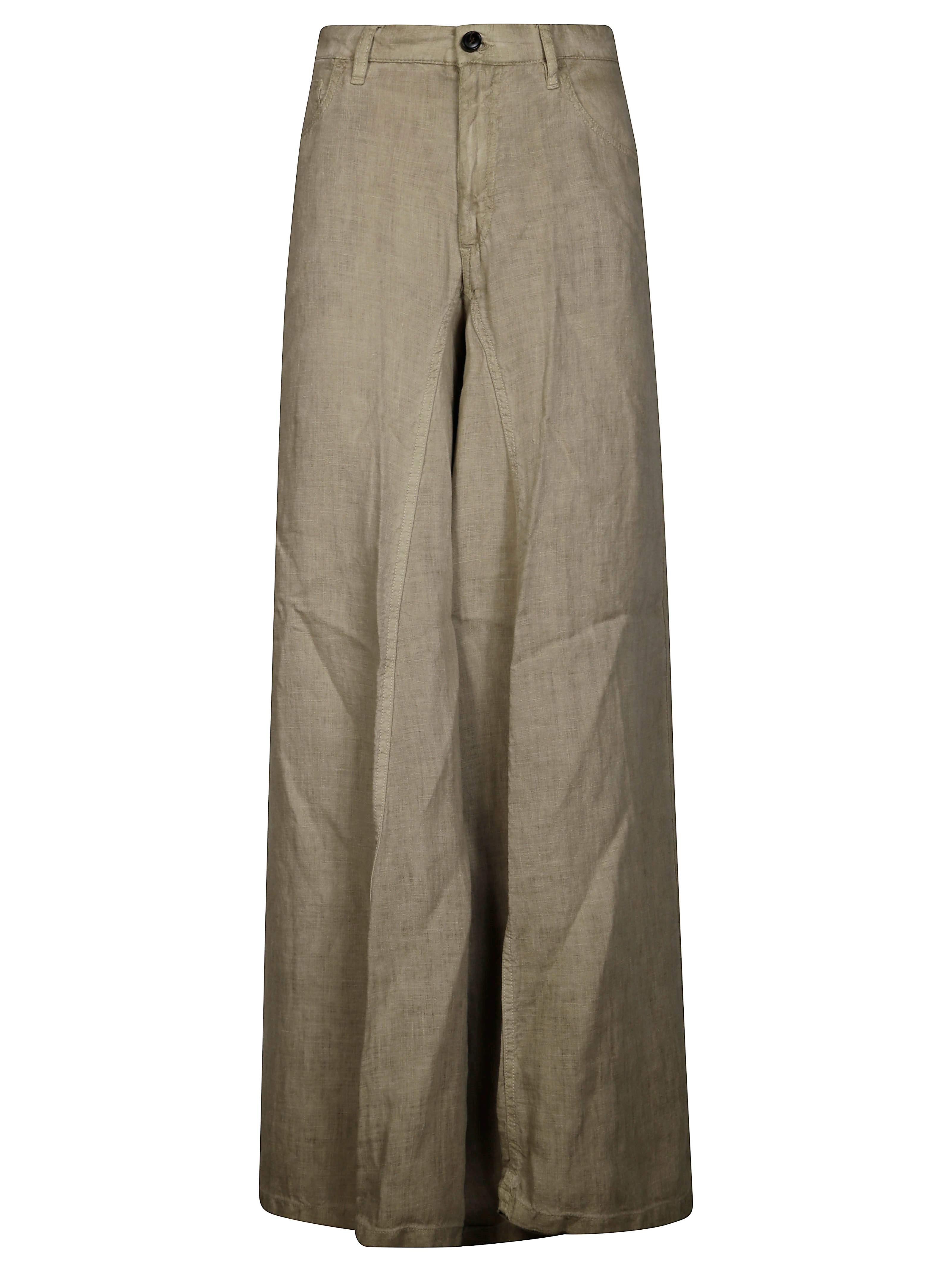Shop White Sand Pantalone Lungo In Beige