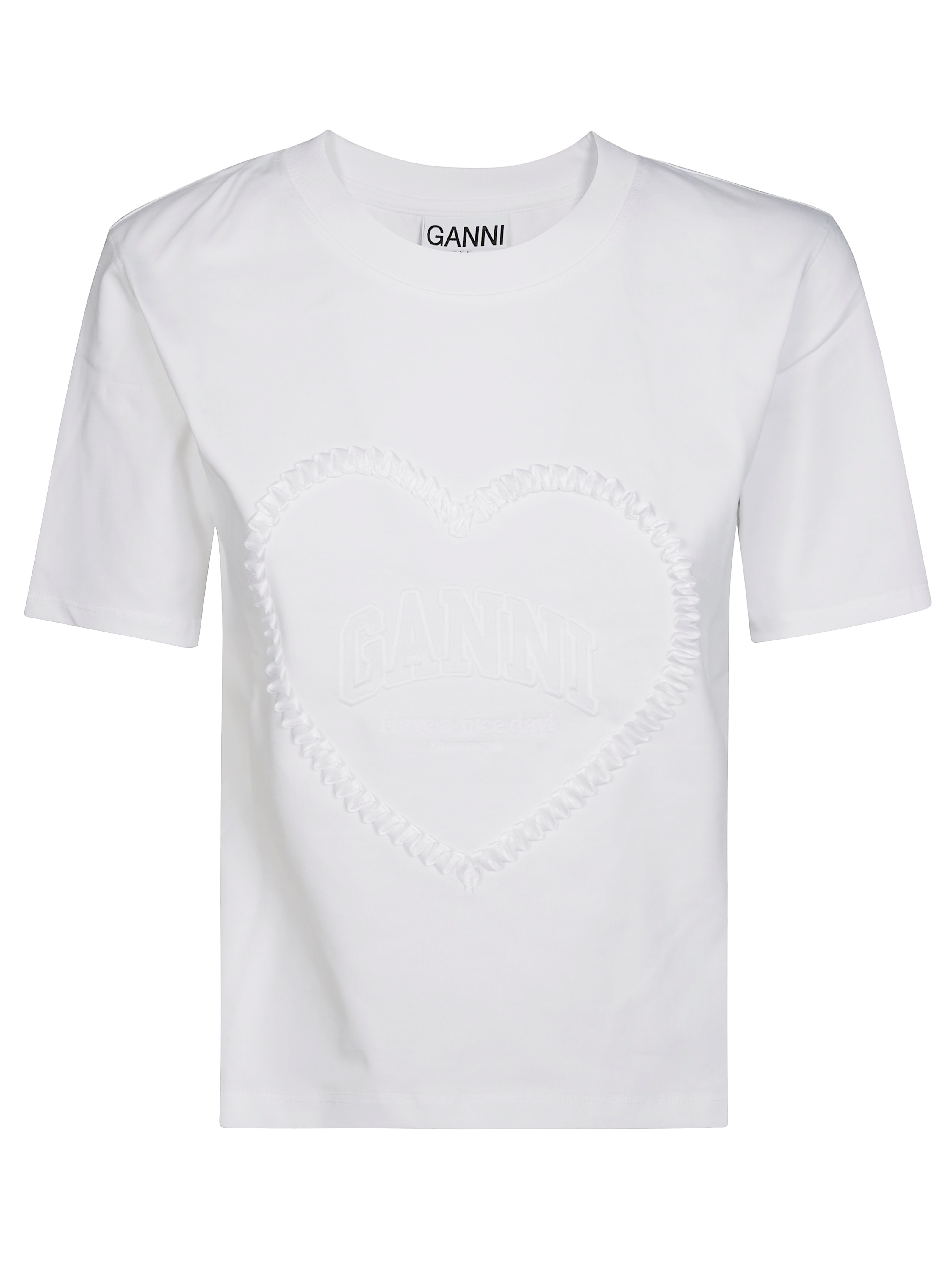 Ganni T-shirt In White