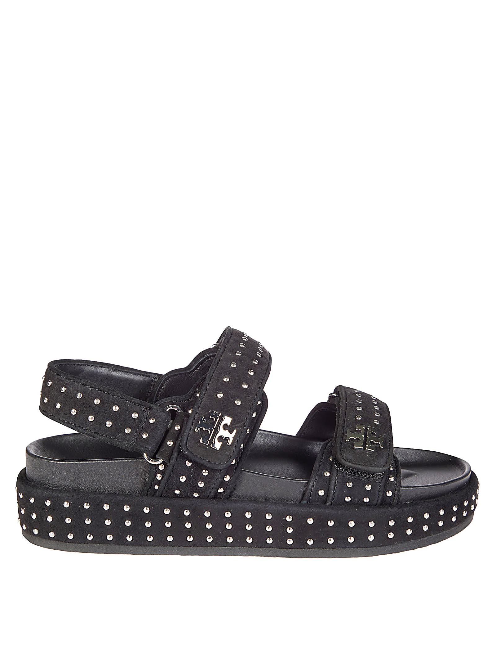 Shop Tory Burch Kira Stud Sport Sandal In Black