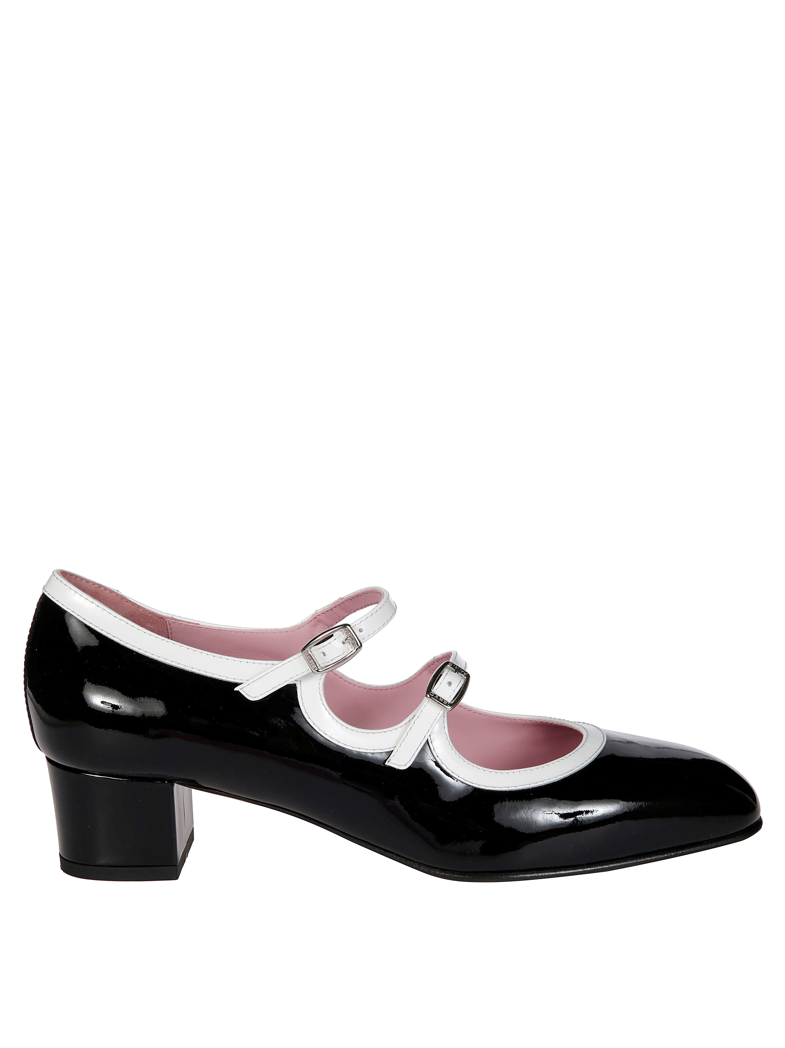 Carel Mary Jane00 Block Heel Round Toe In Black