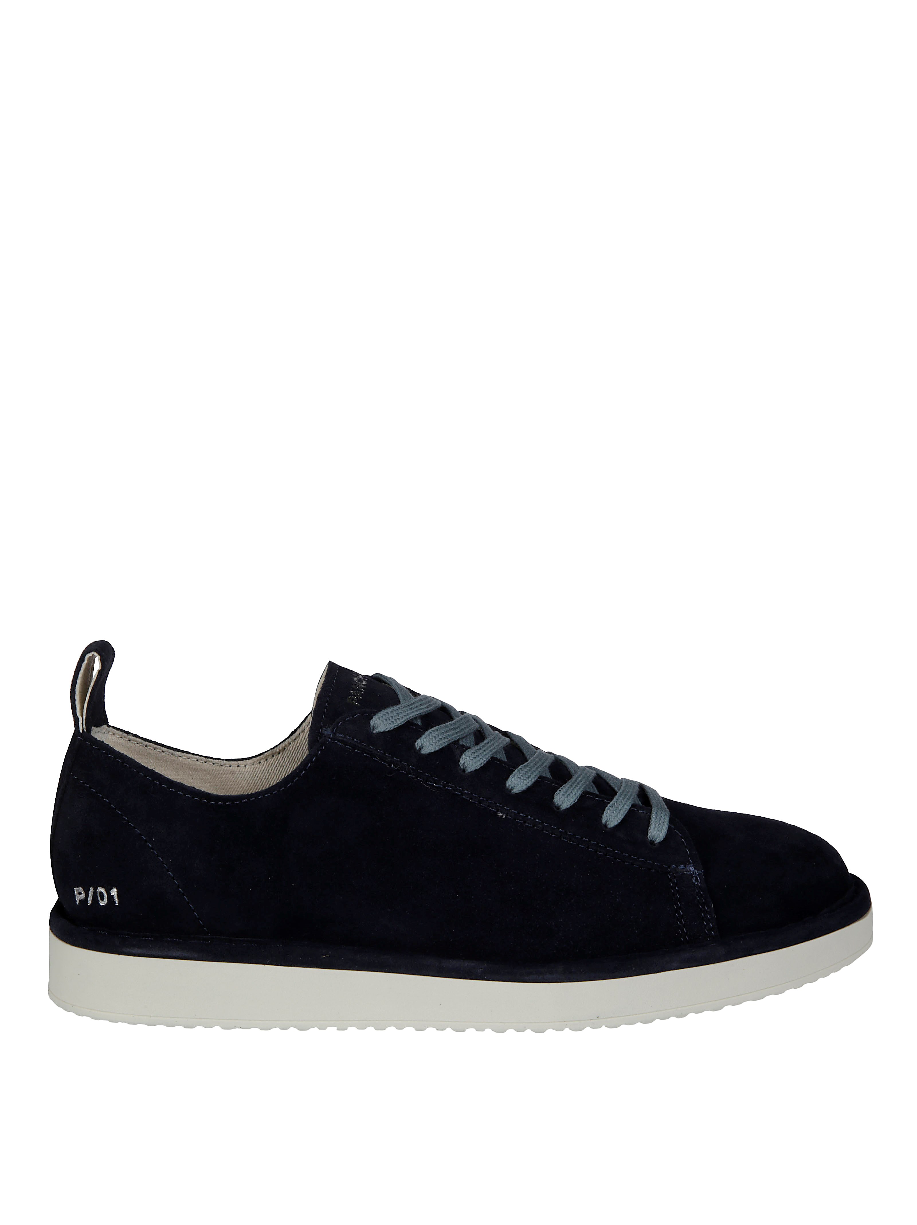 Pànchic Panchic Lace Up Shoe Suede In Black