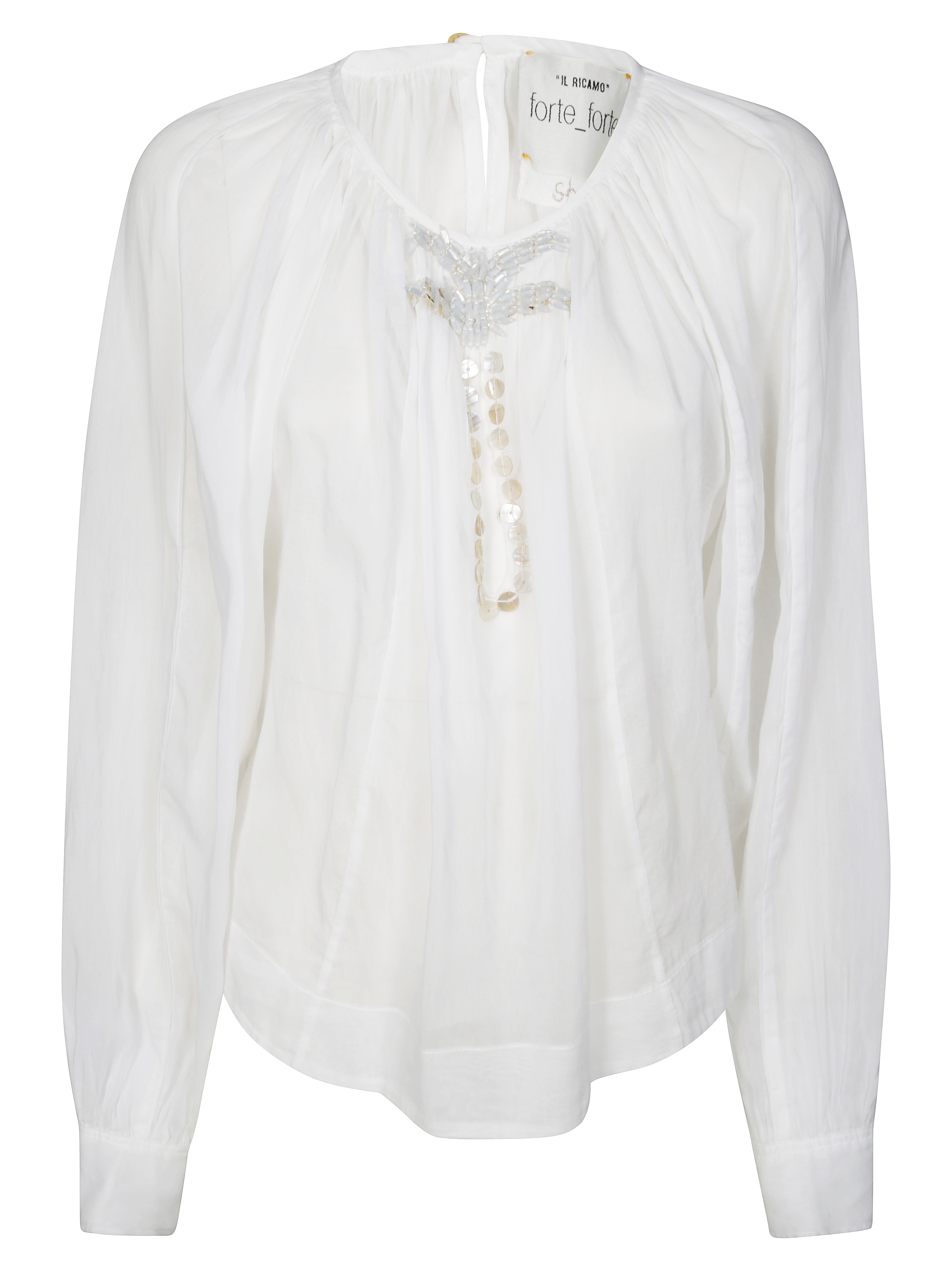 Forte Forte Pearl Suite Bohemian White Shirt In White