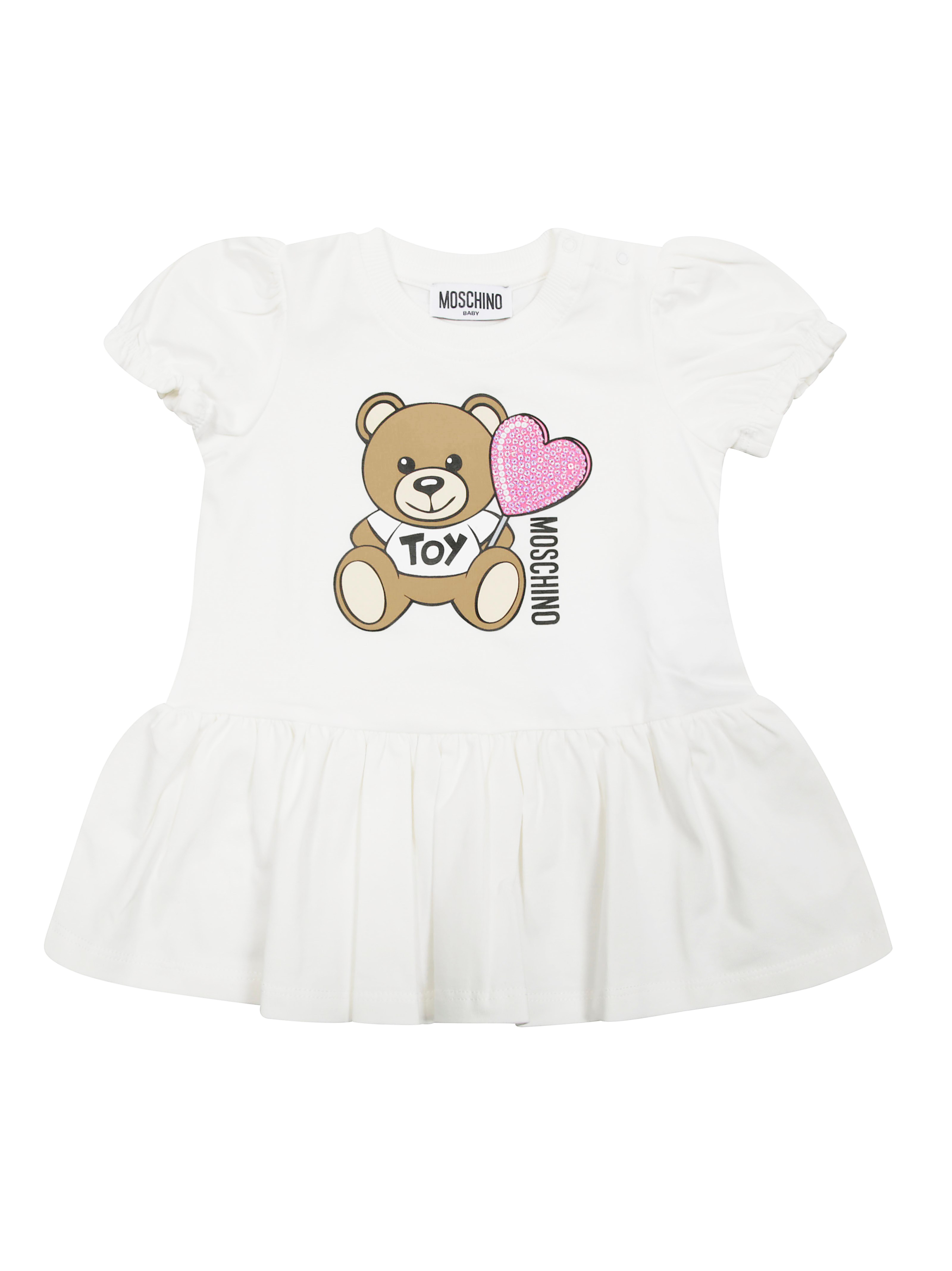 Moschino Kids Vestito Mm Toy In White
