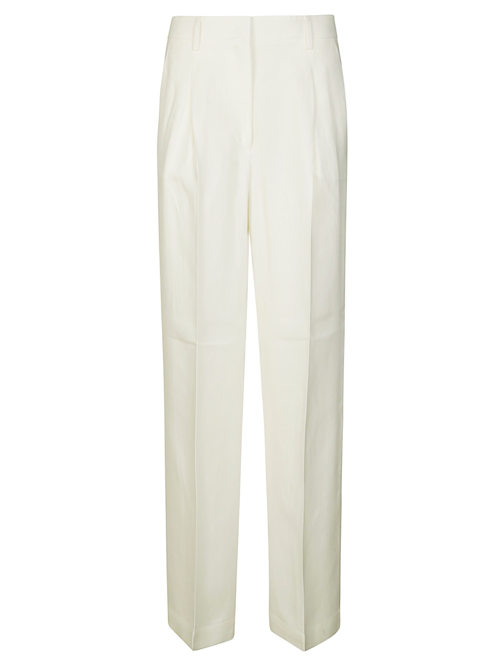 Pinko Wonderwall Pantalone Lino In White