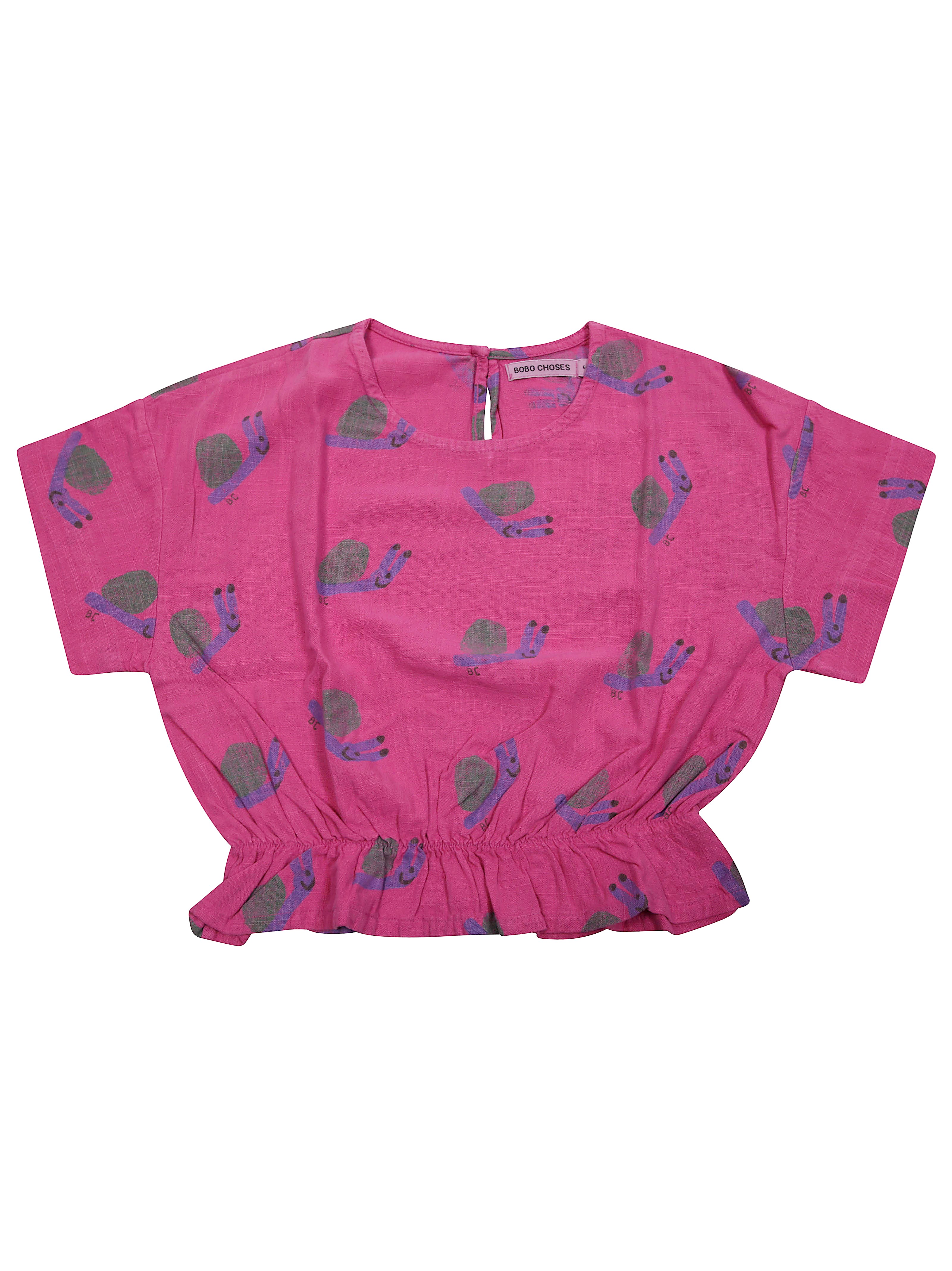Bobo Choses Ts Mm Stampa Lumaca In Fuchsia