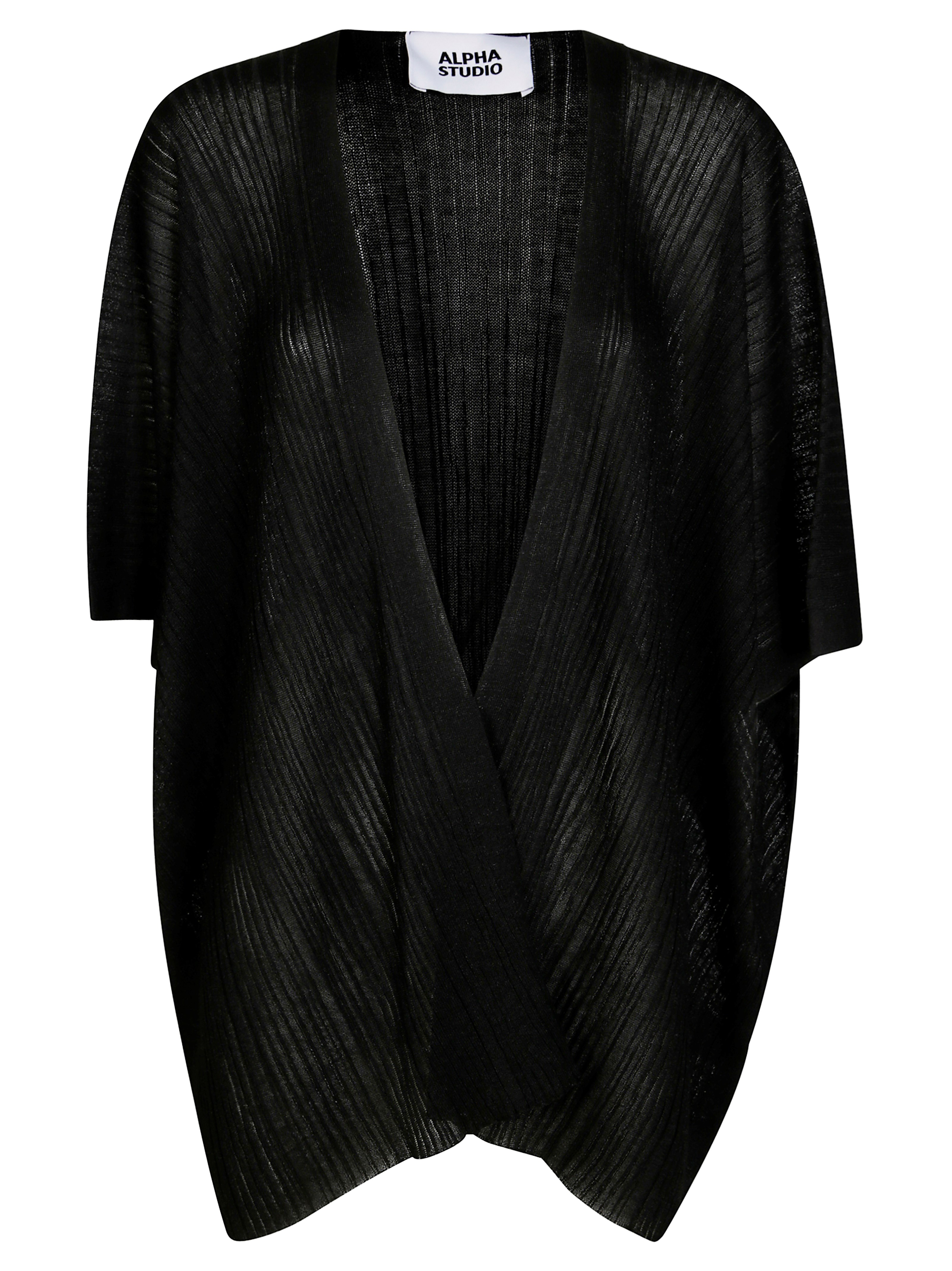 Alpha Studio Cardigan Stola Coste In Black