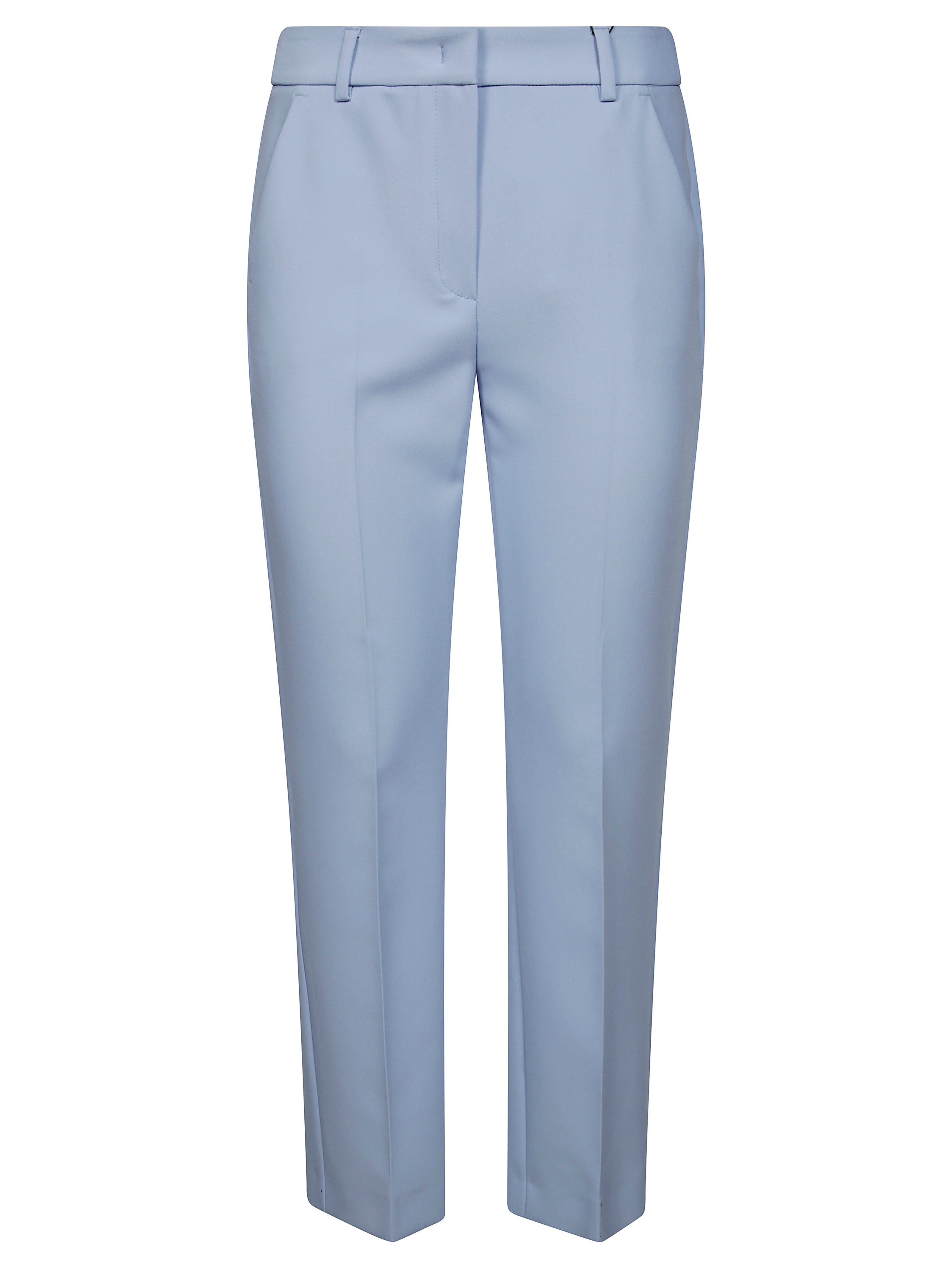 Max Mara Weekend Rana Pantalone Sigaretta Bistretch In Light Blue