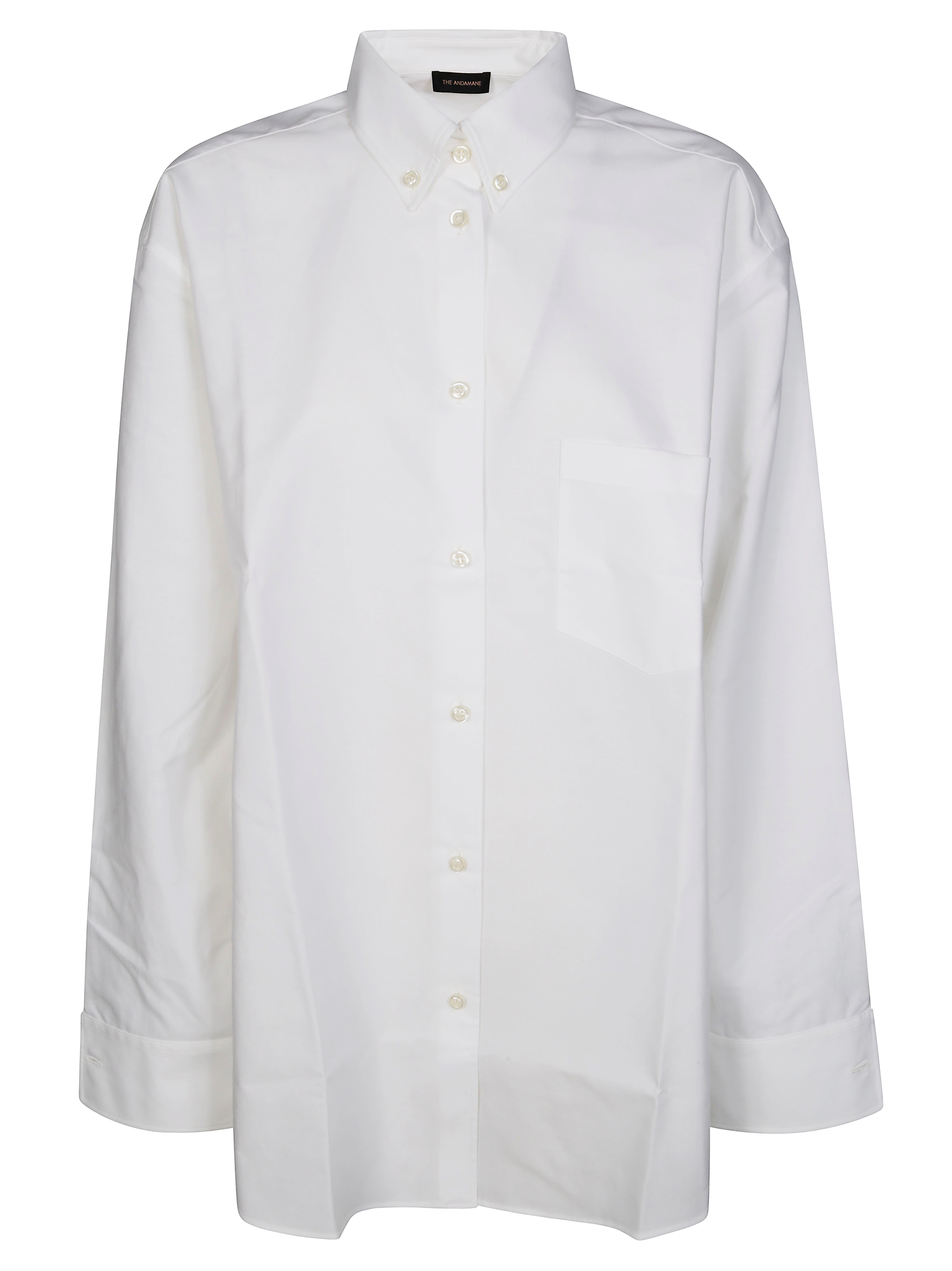 The Andamane White Shirt With Buttons In Cotton Blend Woman In White