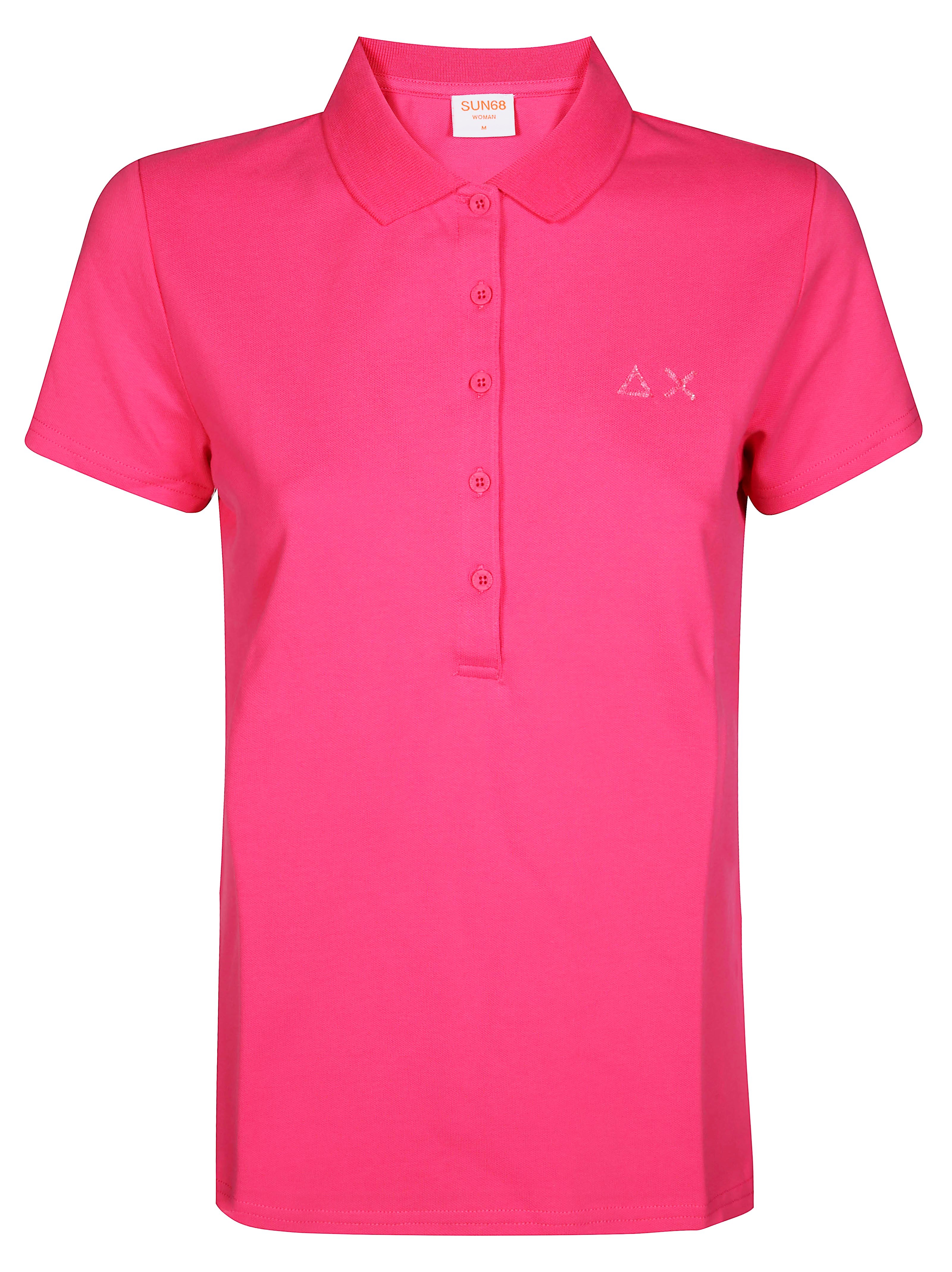 Sun 68 Polo Slim Fit In Fuchsia