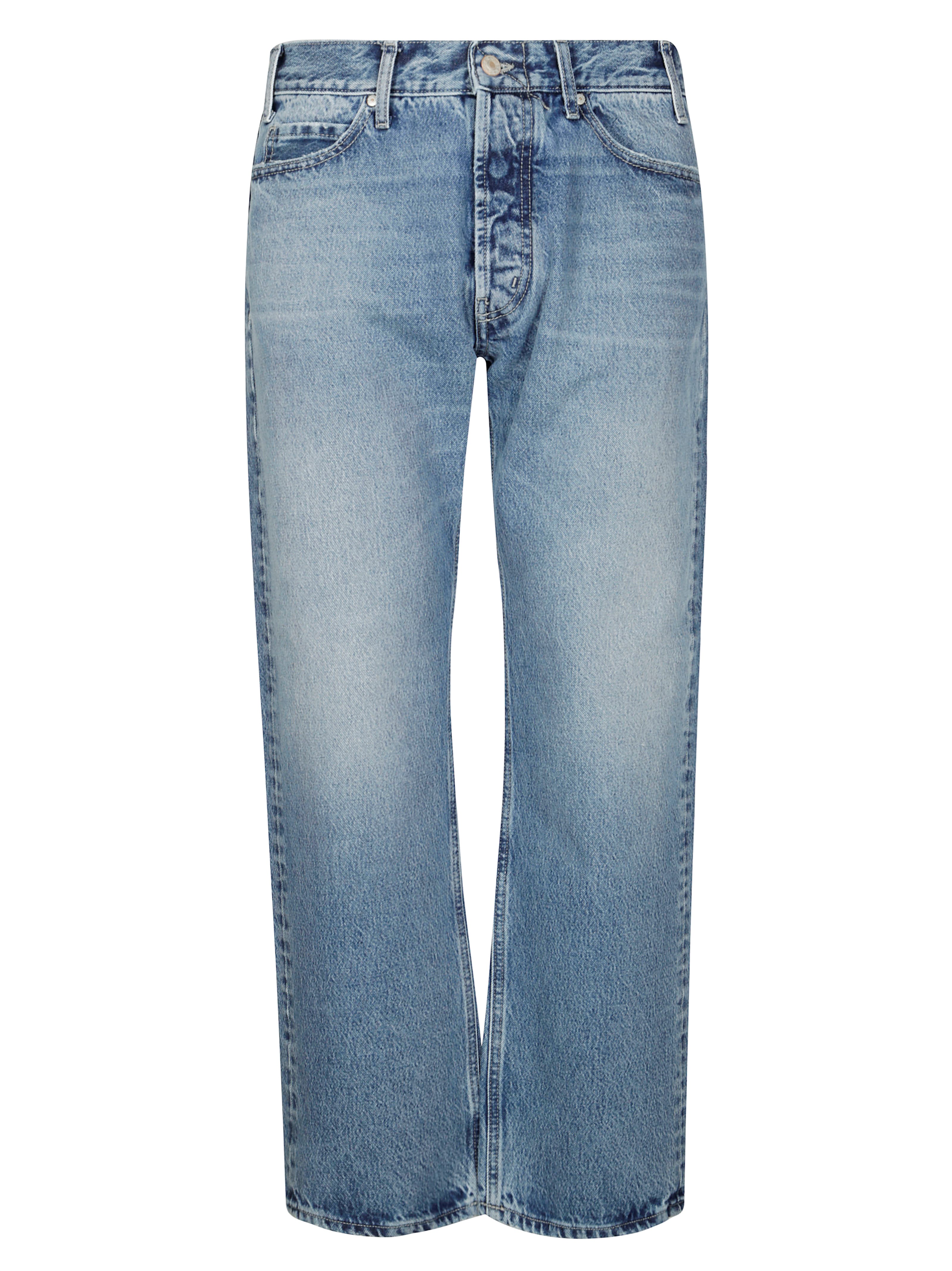 Cycle Lucky Carrot Ankle Antique Vintage Distressed Jeans In Blue