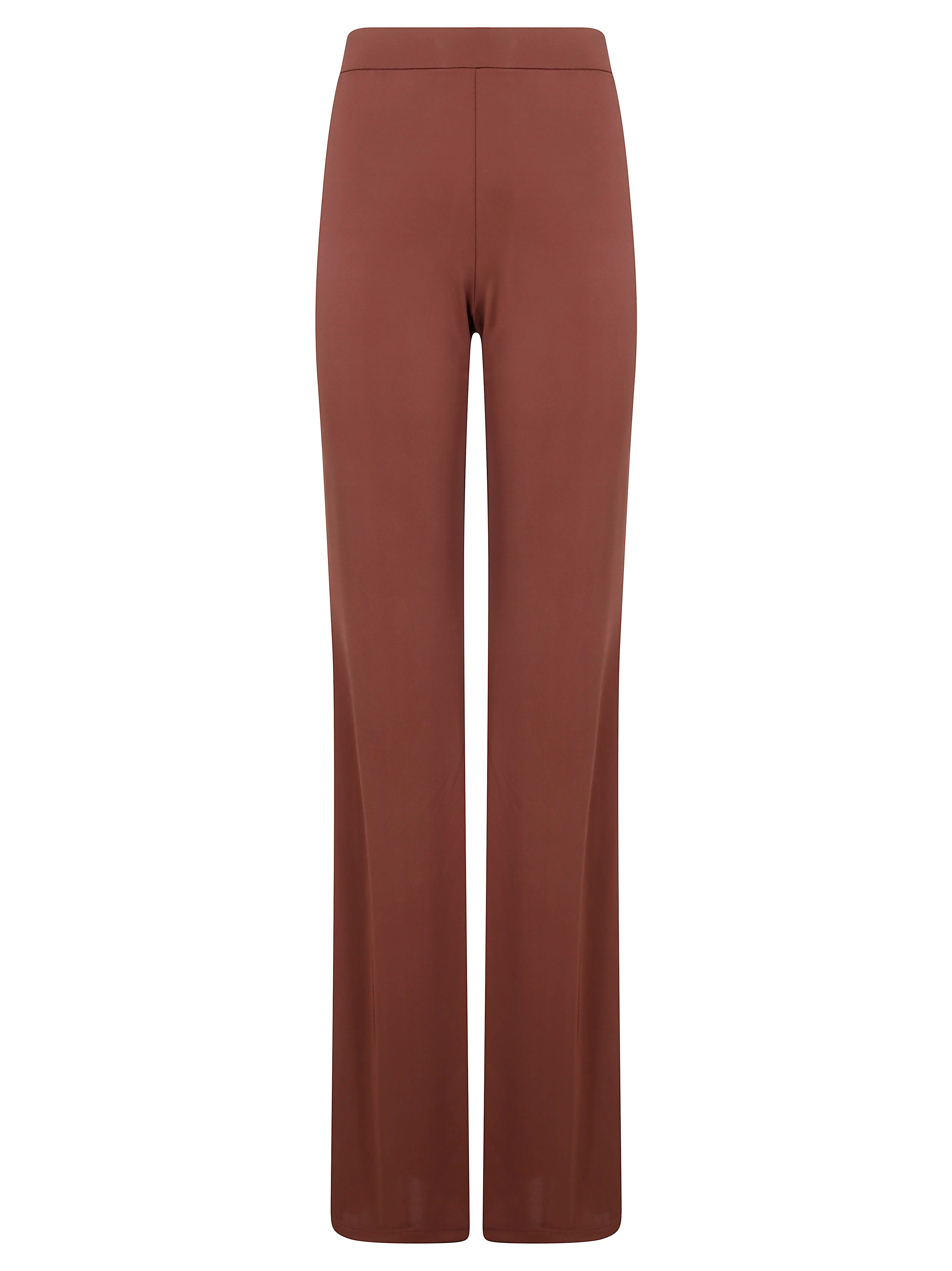 The Andamane Andamane Gaia Flare Pants In Brown