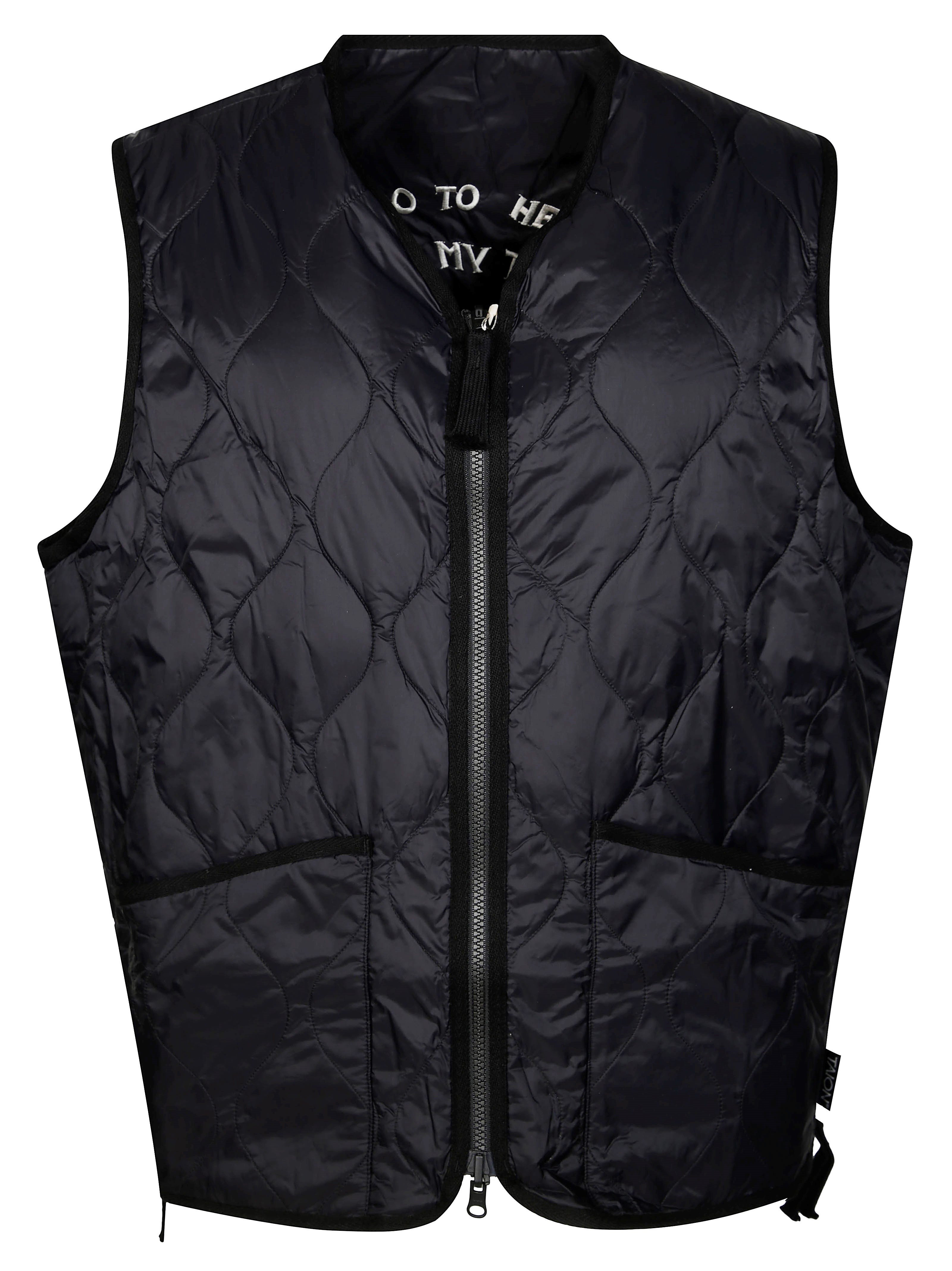 Taion Reversible Vetjan Down Vest In Black