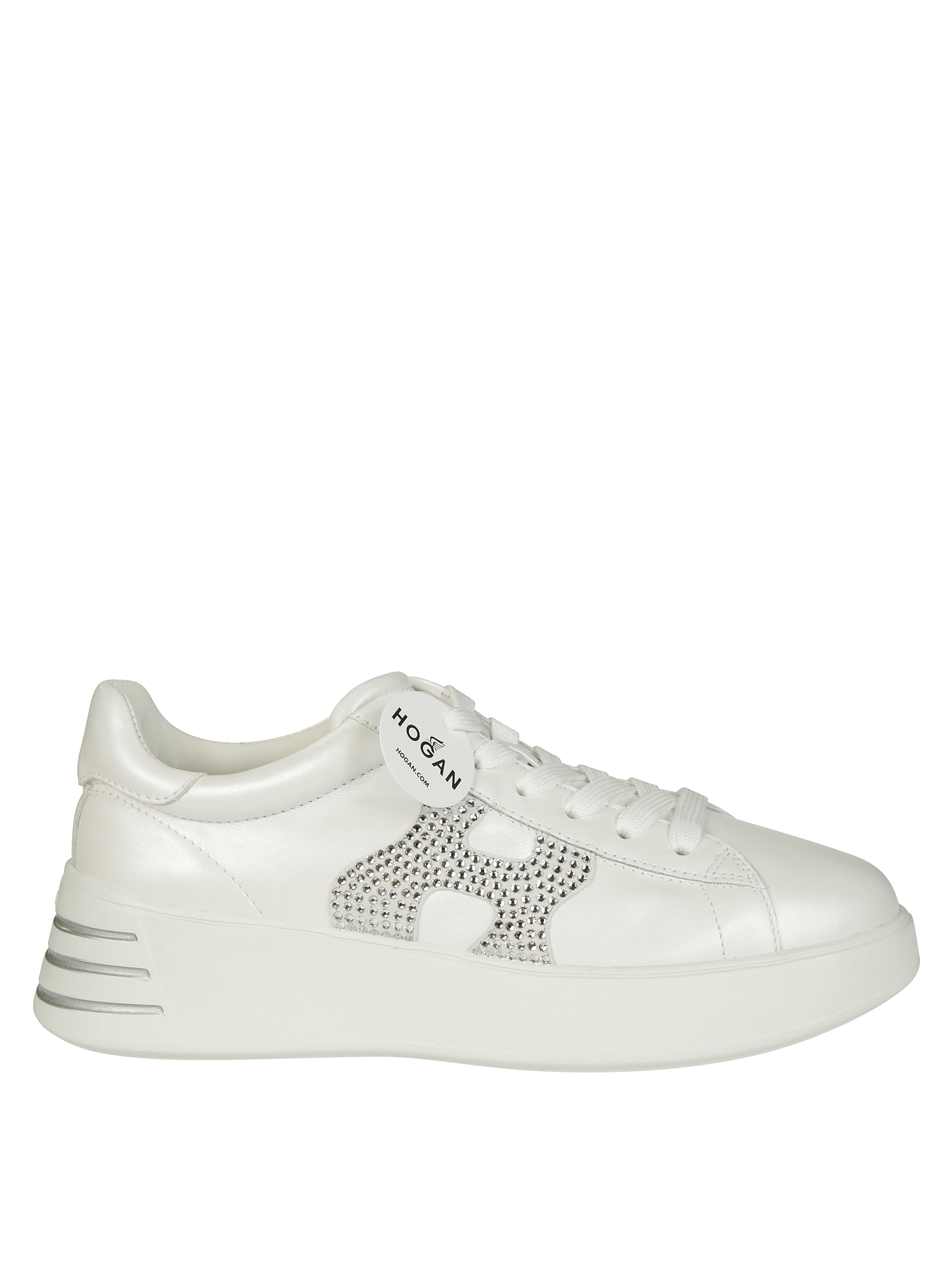 Hogan Sneakers Elevated Perforated Detail In White