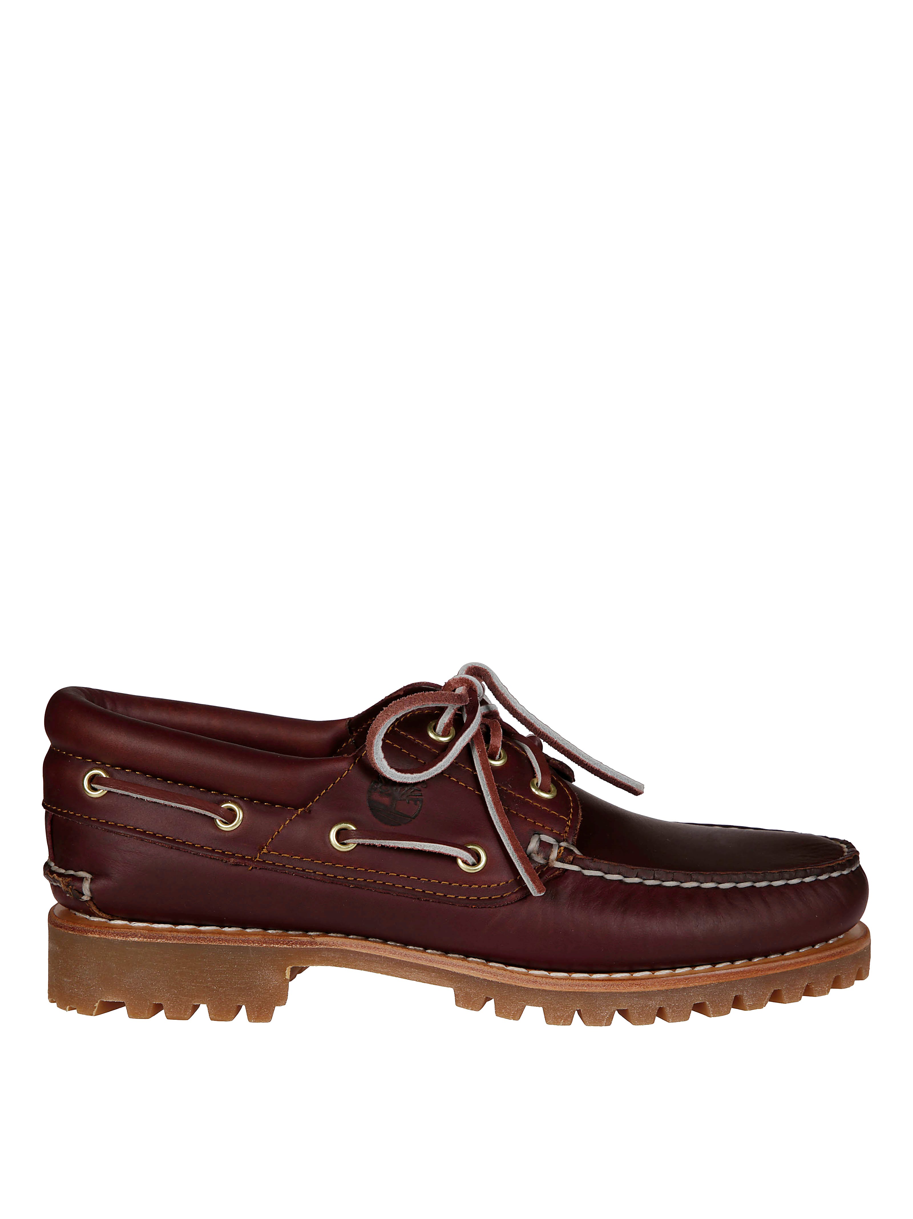 Timberland Boat Moccasin Authentic Lug Sole In Bordeaux
