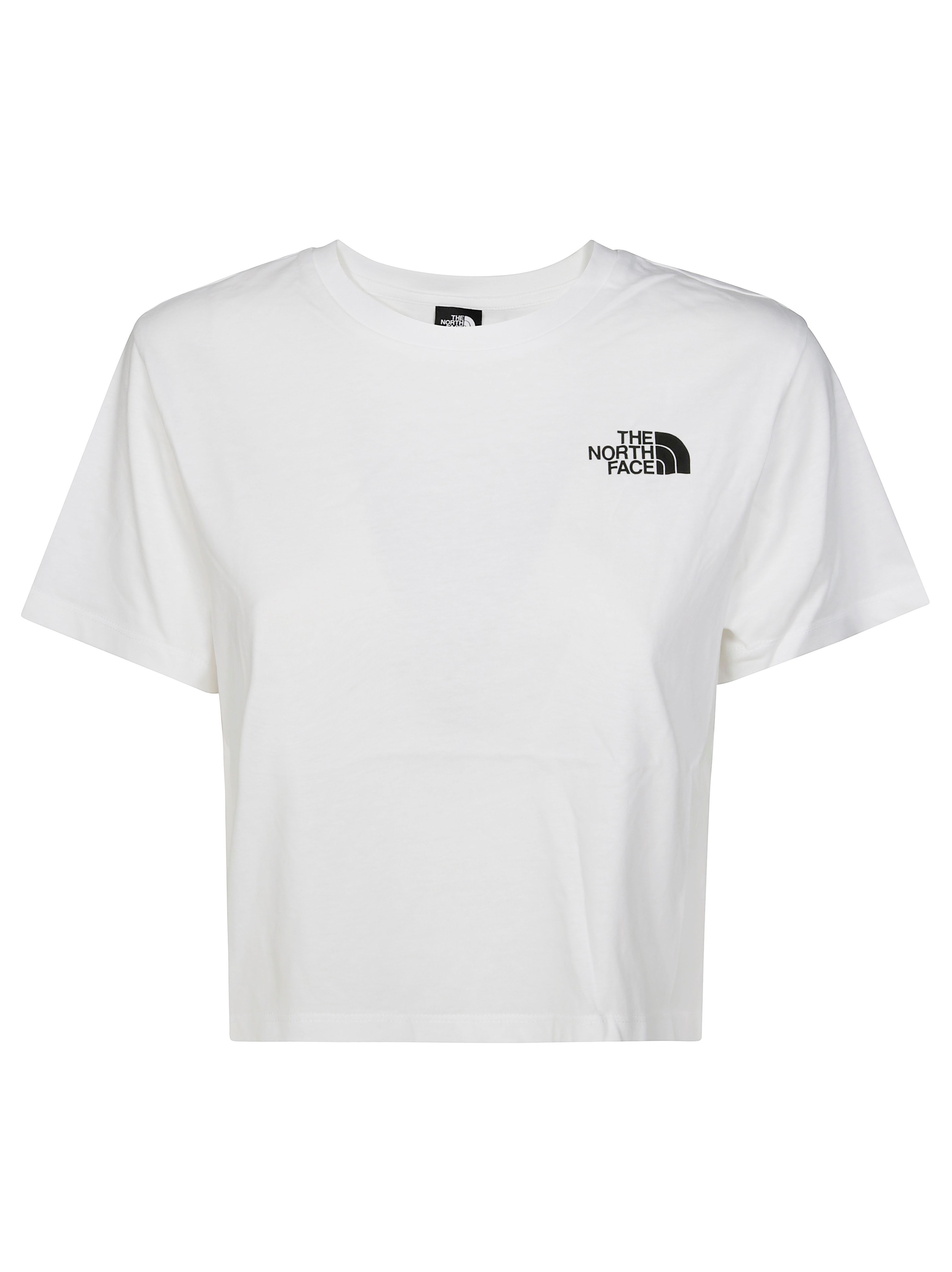 Shop The North Face W Simple Dome Cropped Slim Tee In White