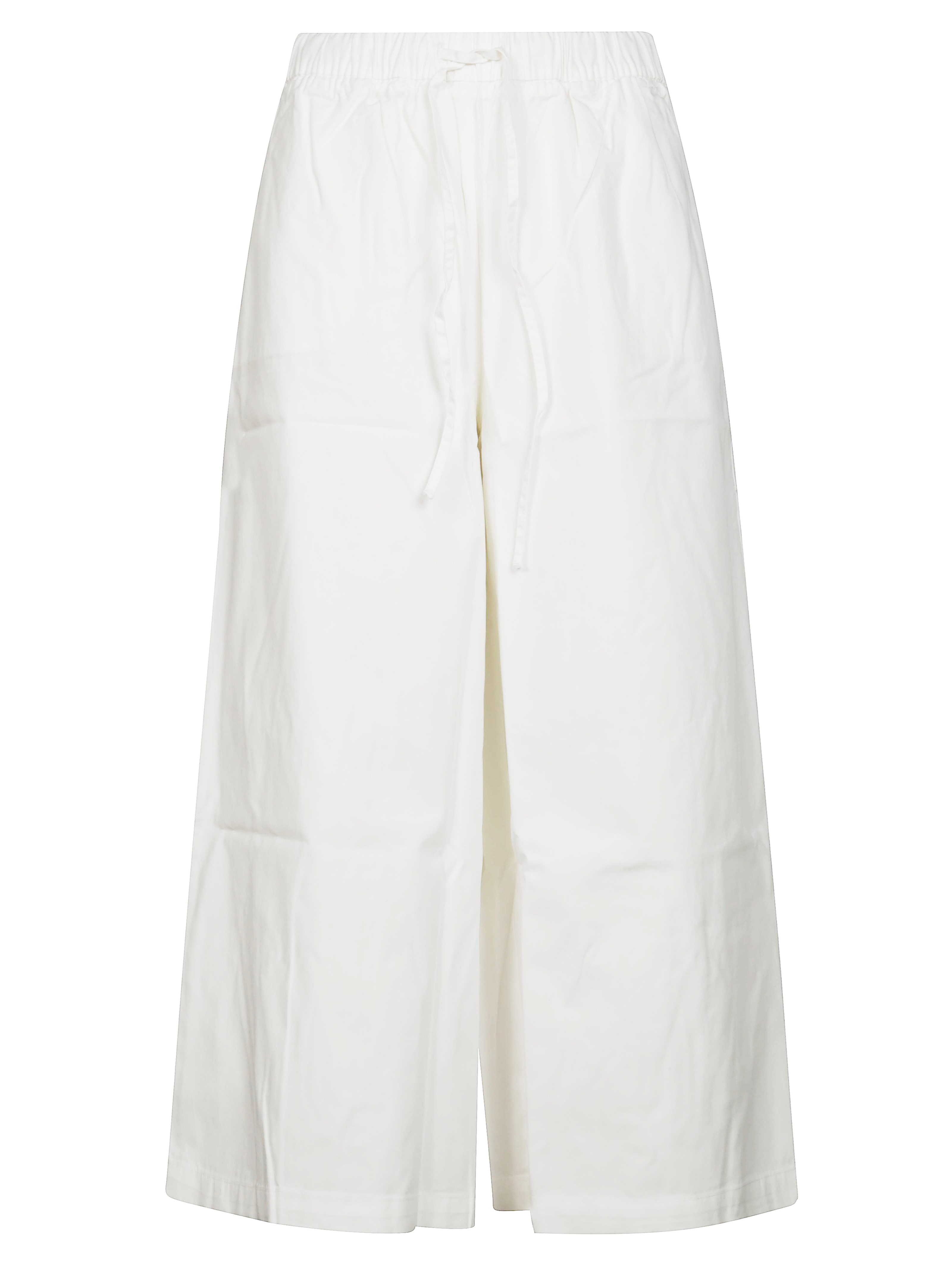 Sun 68 Pantalone Gamba Larga In White