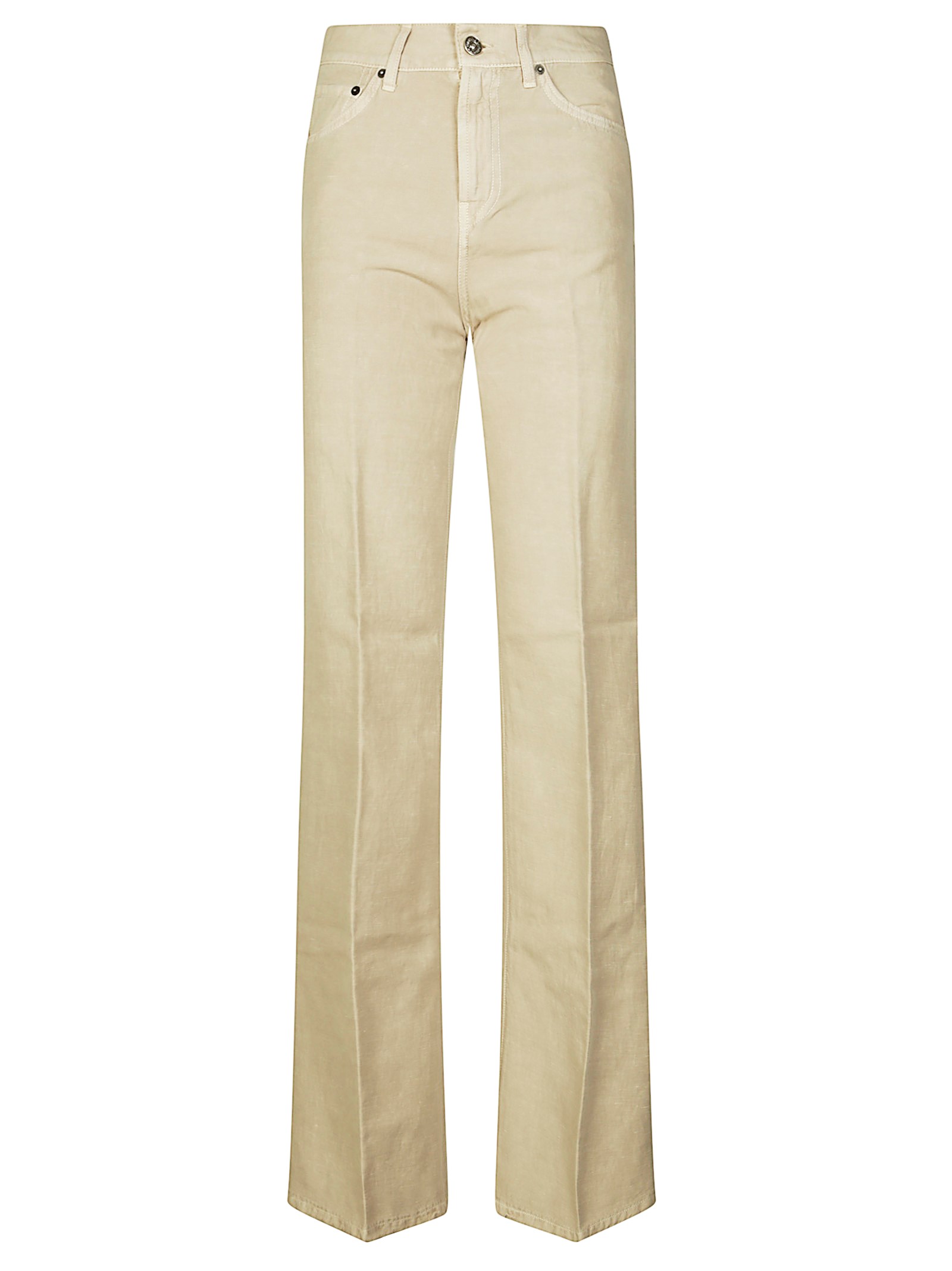 Dondup Amber Trousers With Pockets In Neutral