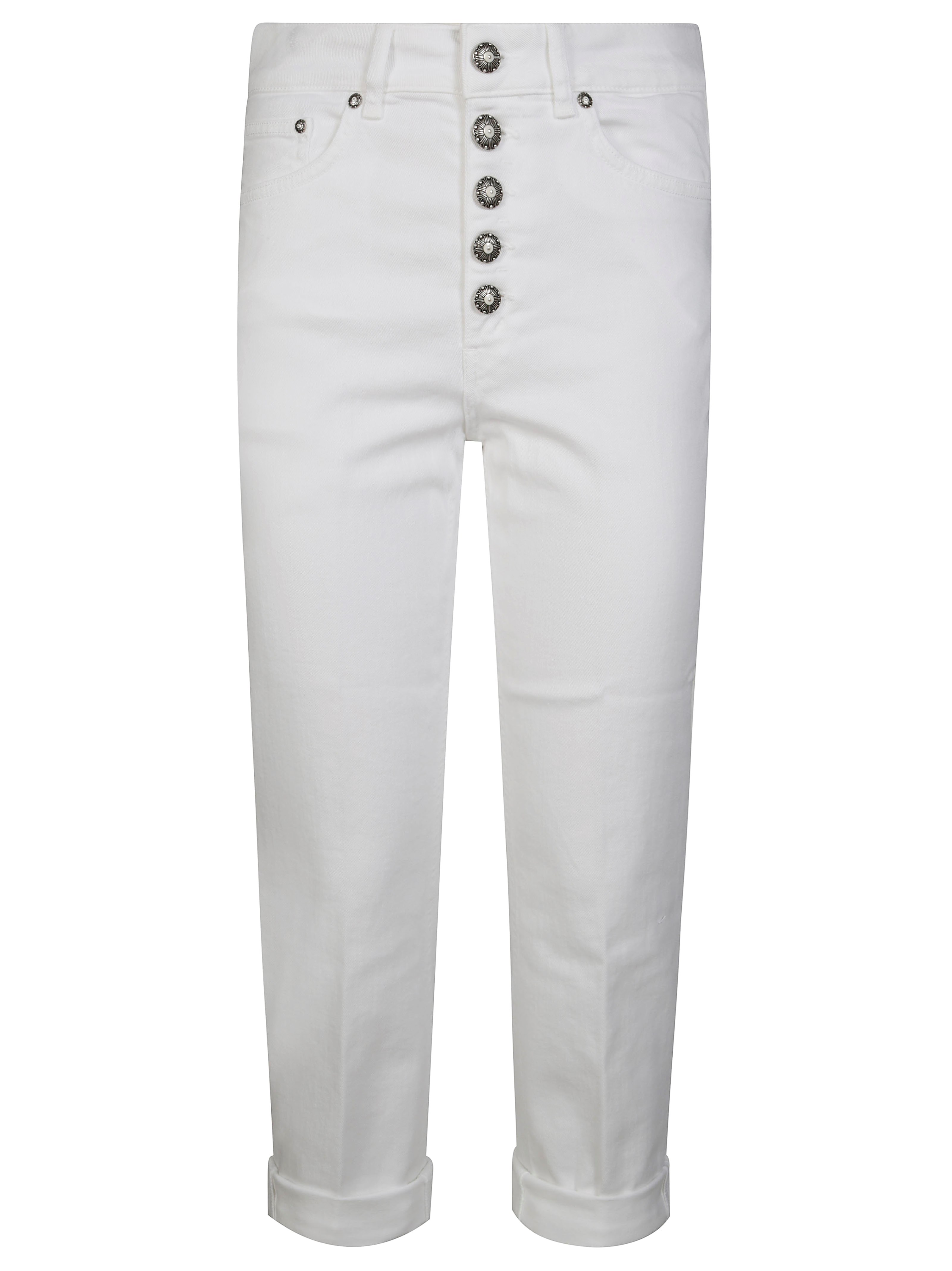Dondup Jeans In Denim Mod.koons Gioiello In White