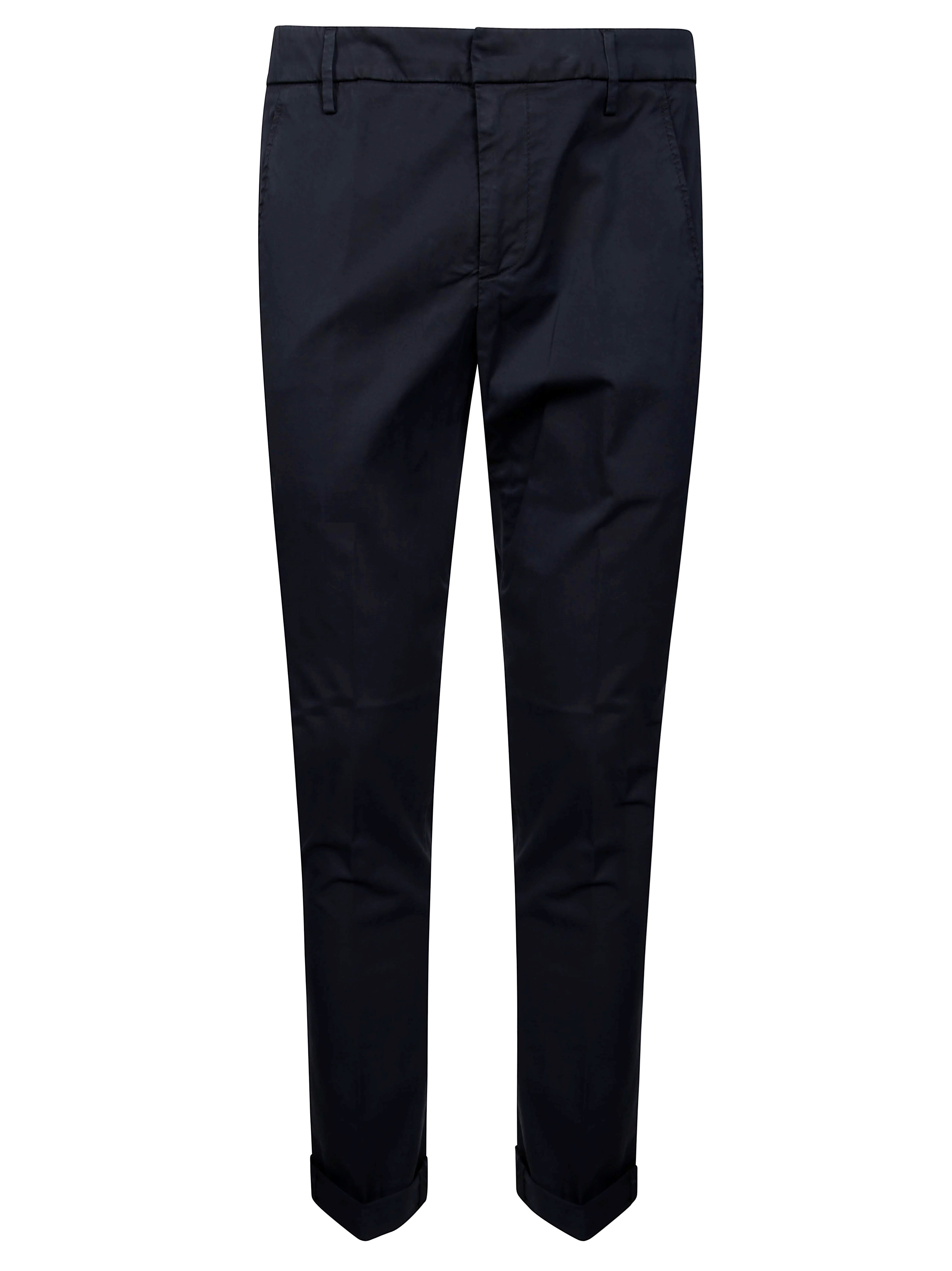 Dondup Gaubert Stretch Cotton Trousers In Blu