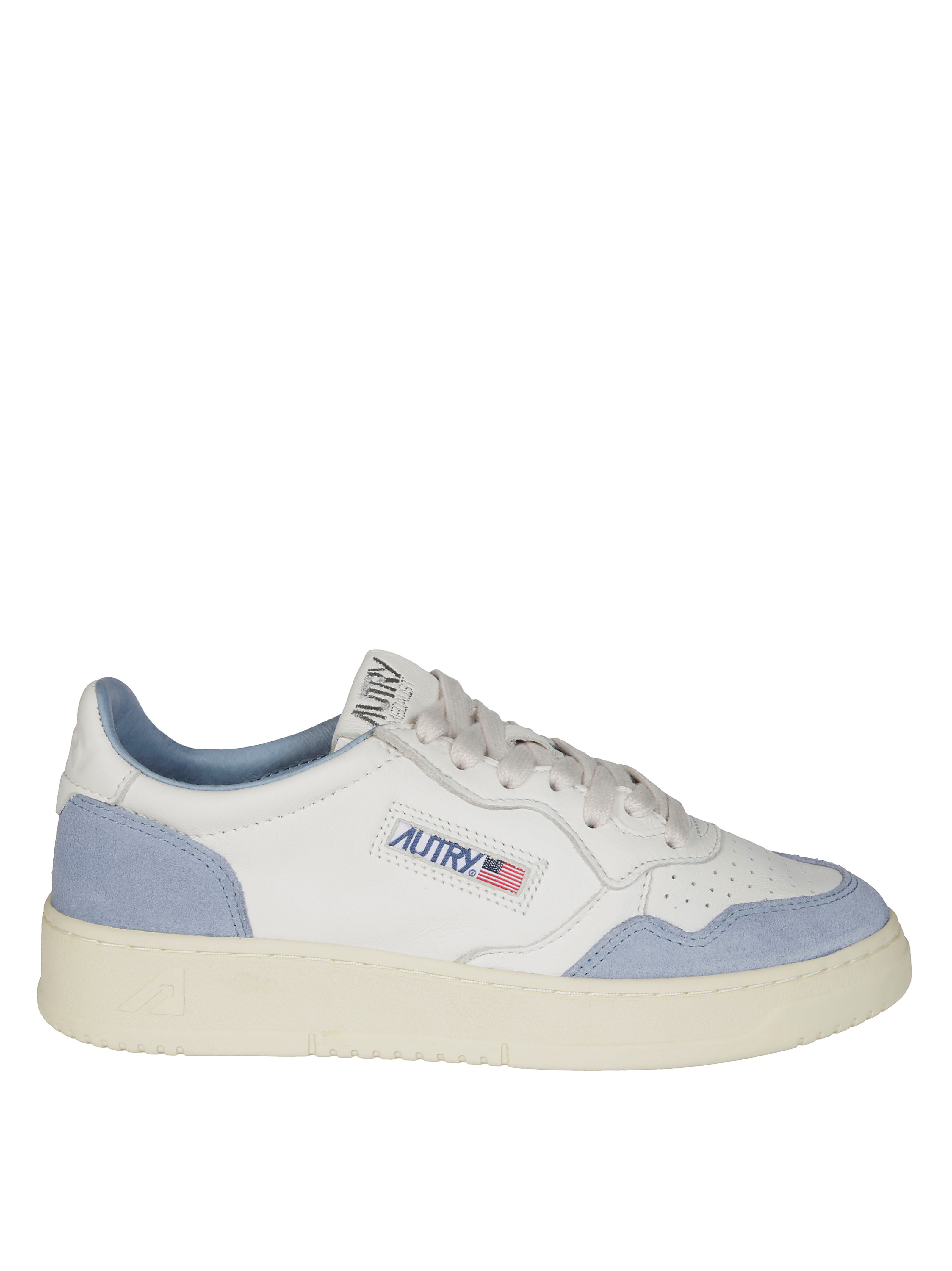 Autry 'medalist' White Low Top Sneakers With Logo Detail In White