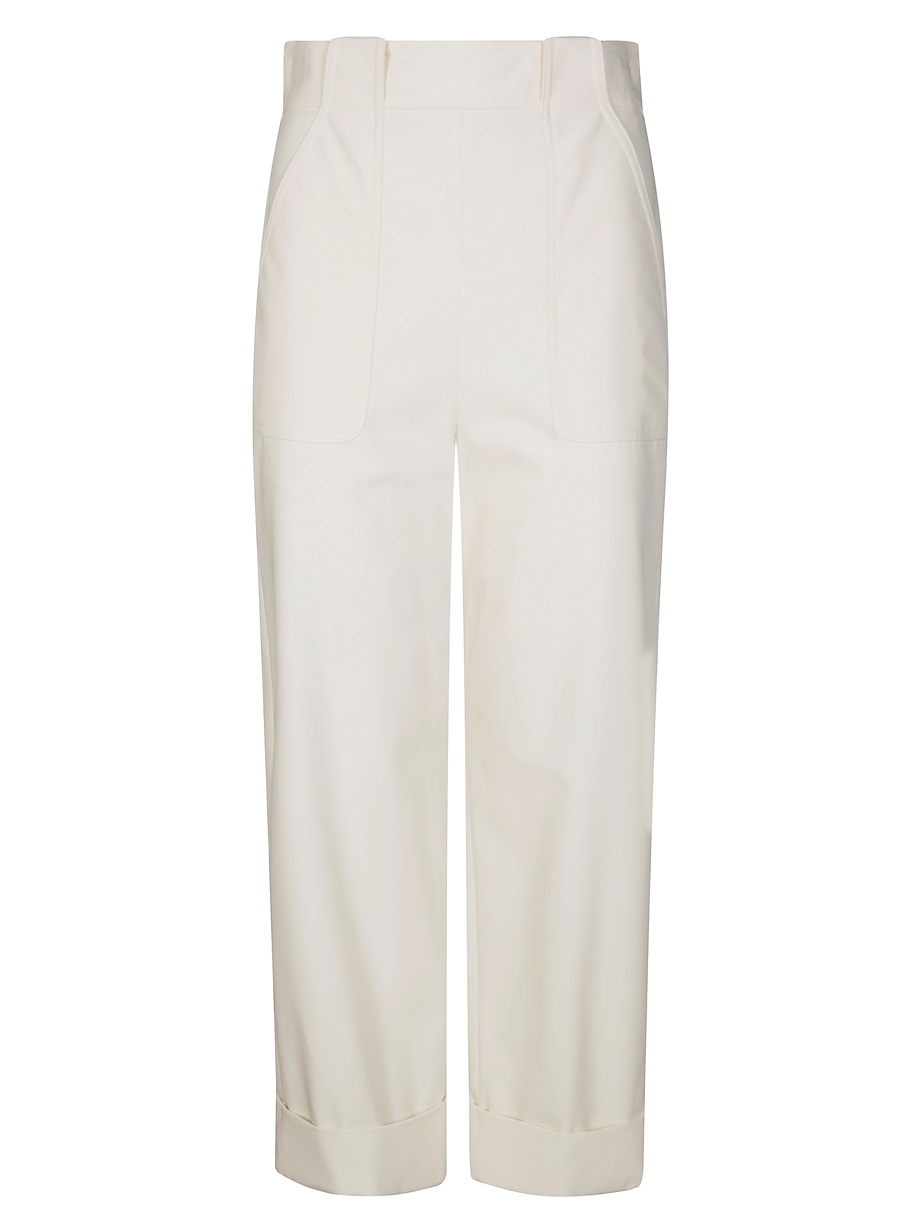 Max Mara Palio Pantalone Cargo In White