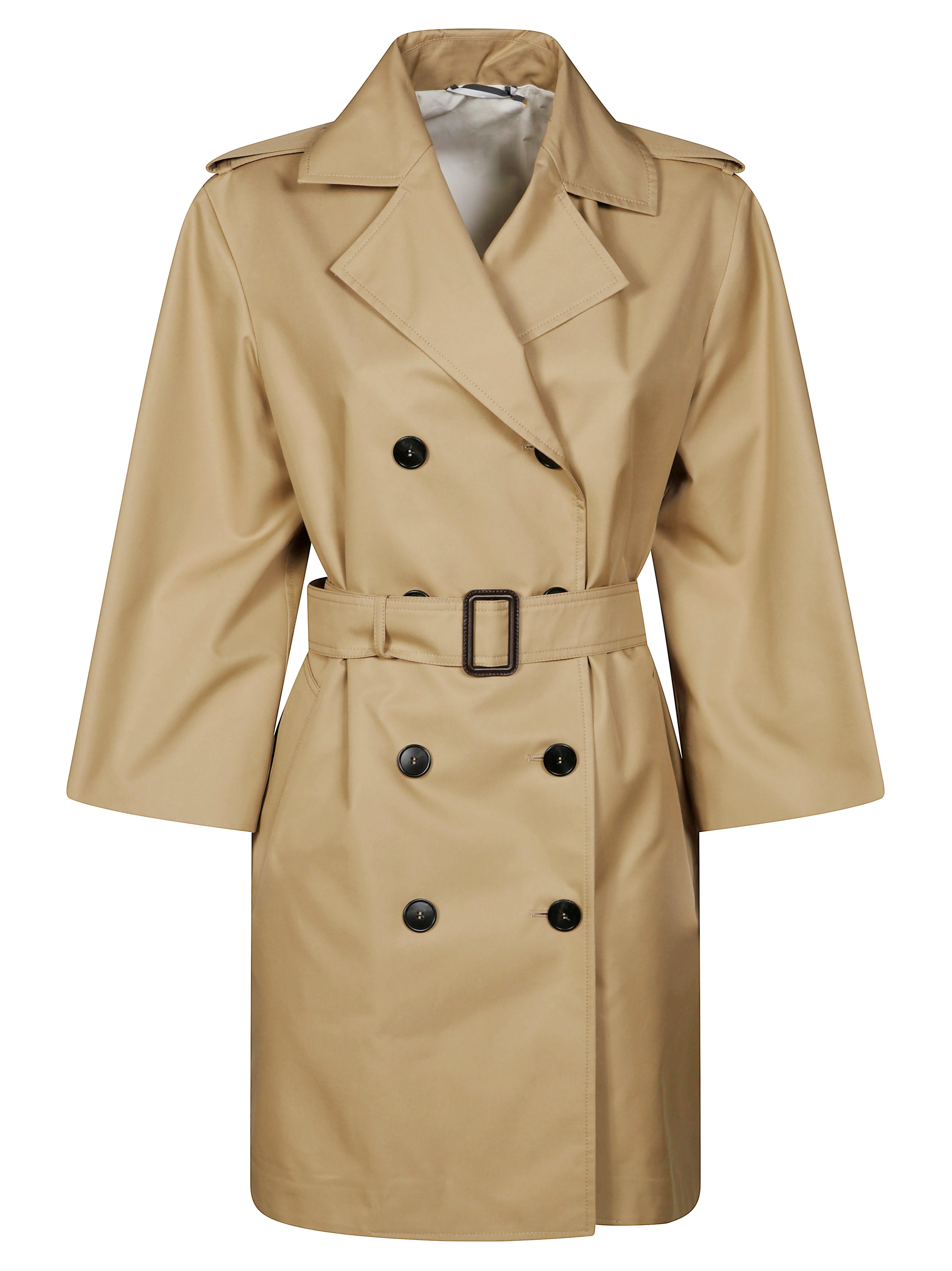 Shop Max Mara Weekend Elodia Trench Cotone Leggero In Beige