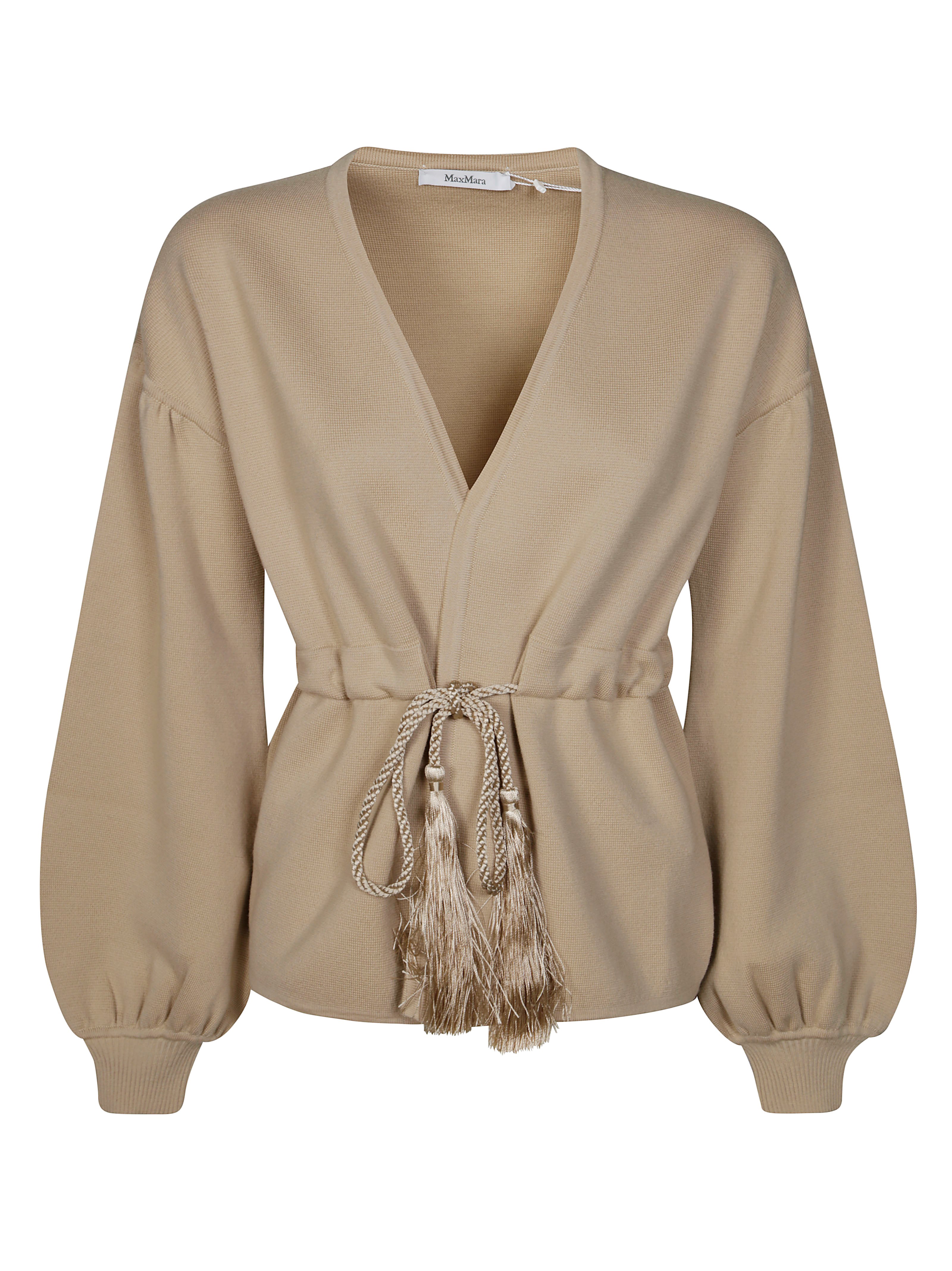 Max Mara Tiberio Giacca Maglia In White