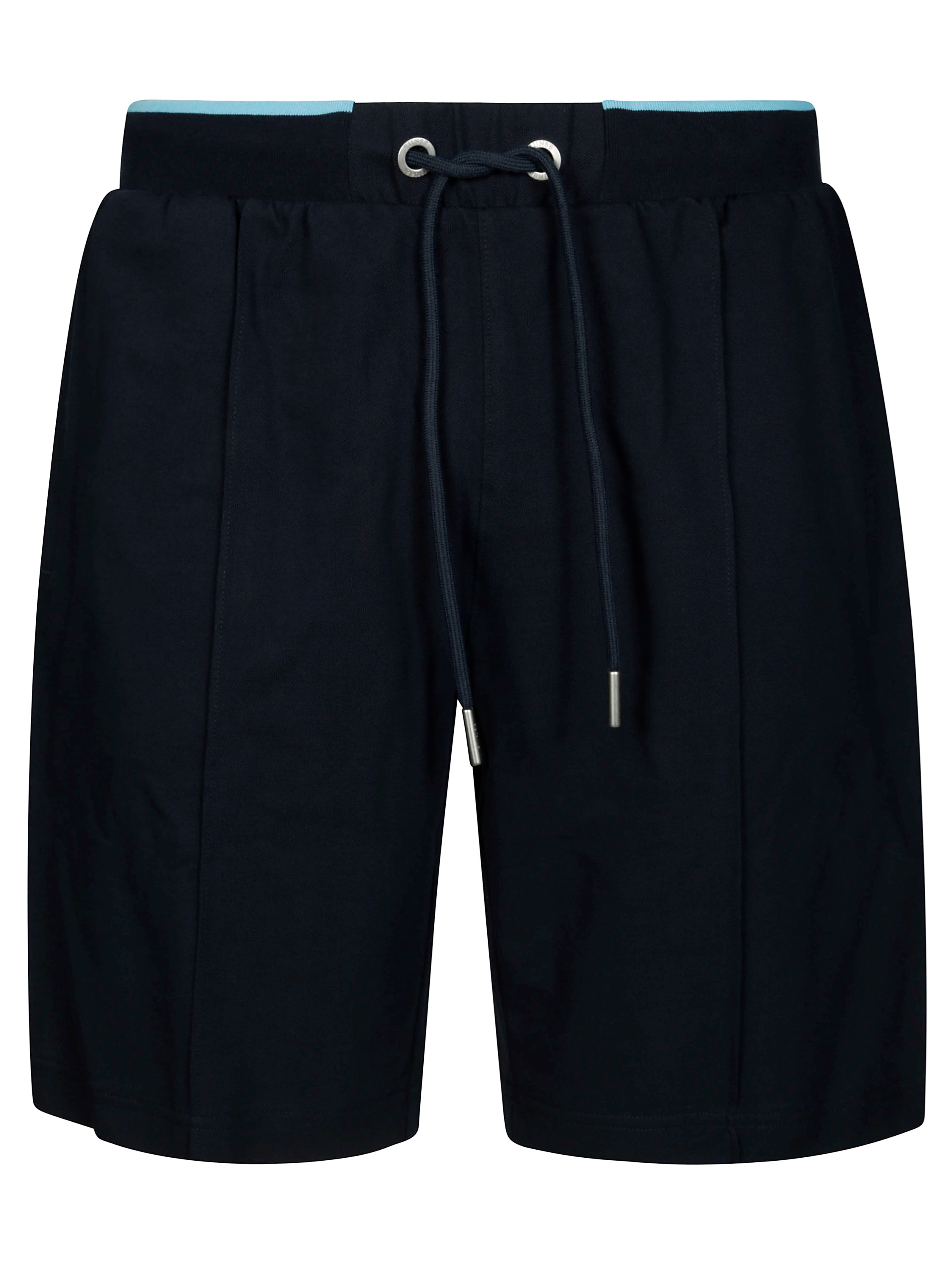 Sun 68 Bermuda In Piquet Con Bande Sottili In Blue