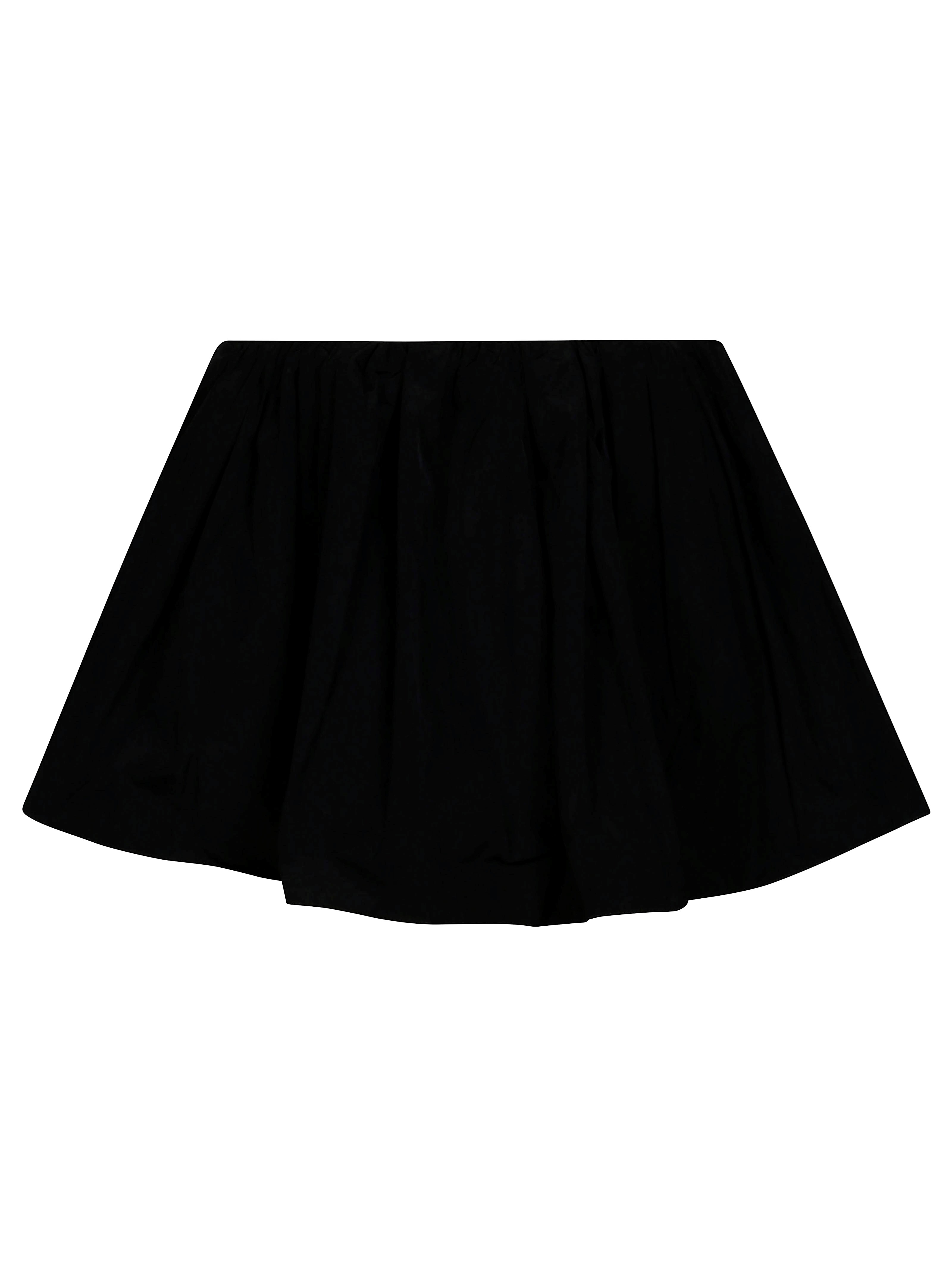 Jw Anderson Elastic Waistband Skirt Gathered Detail In Black