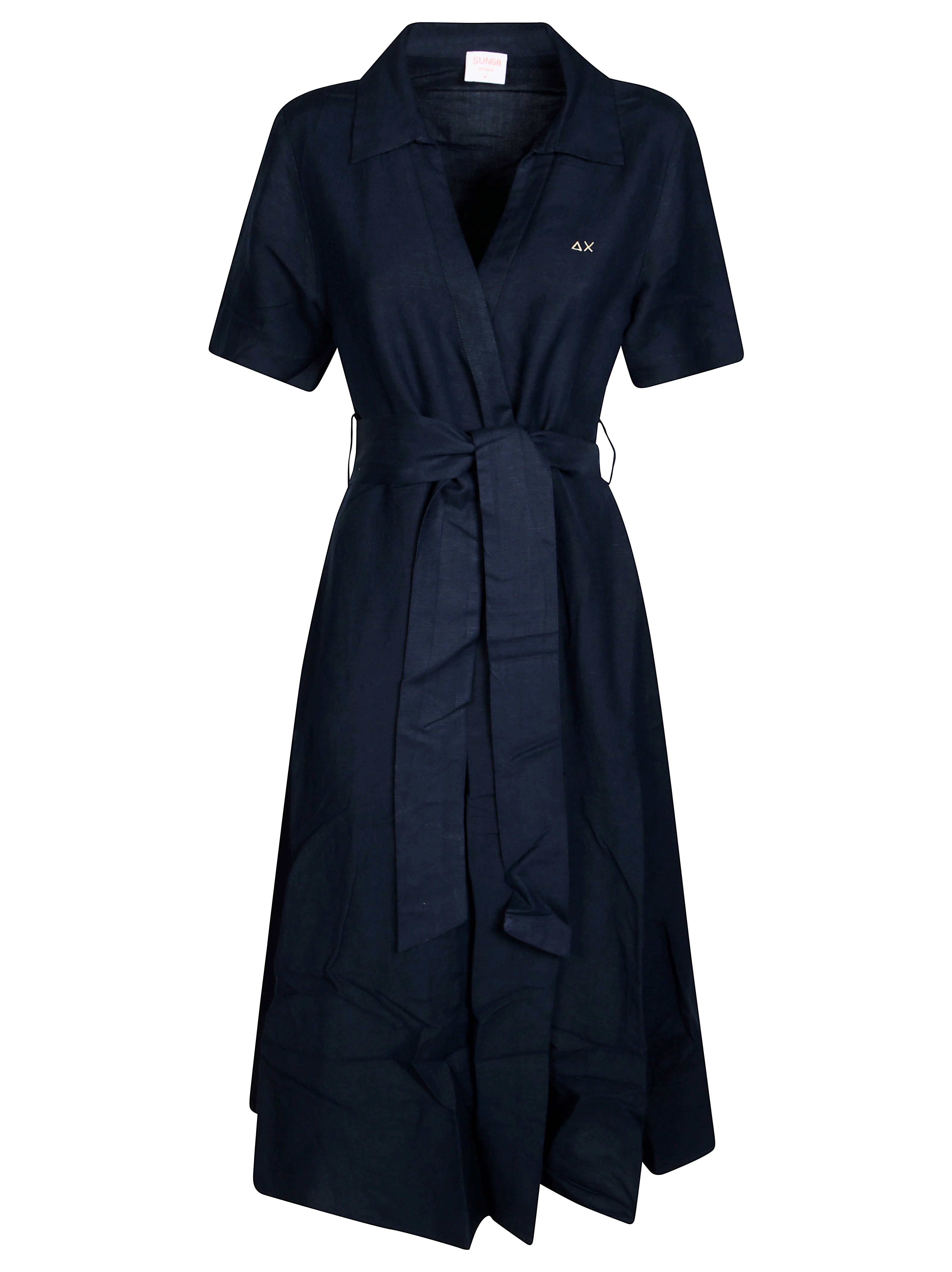 Sun 68 Vestito Chemisier In Blue