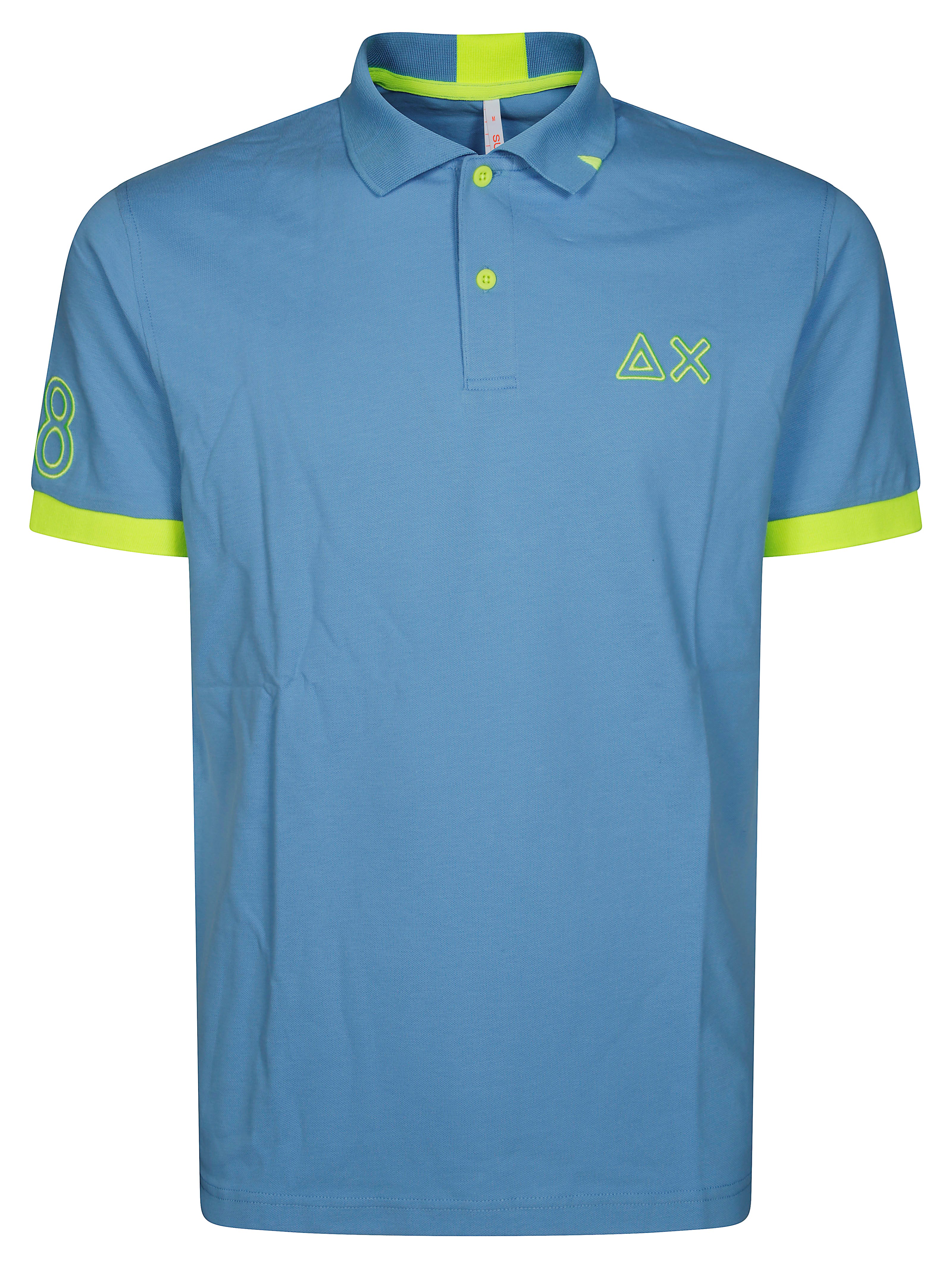 Sun 68 Polo Logo Fluo In Beige