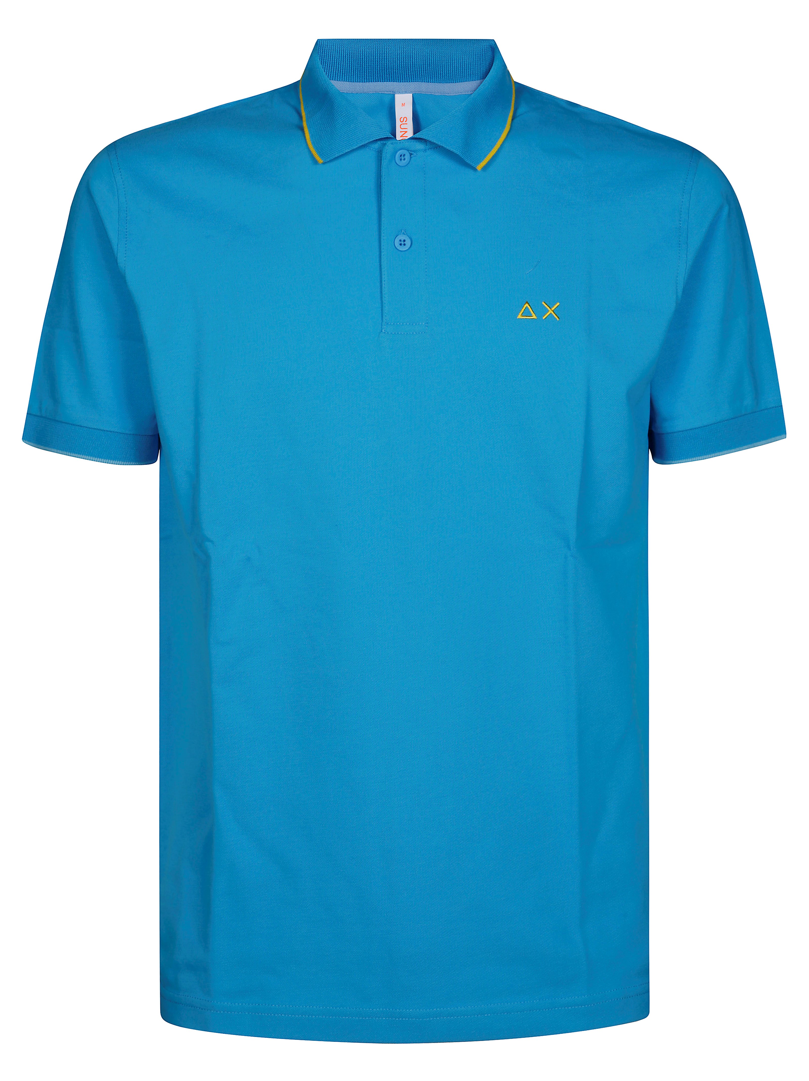 Sun 68 Polo Bande Piccole Sul Colletto In Blue
